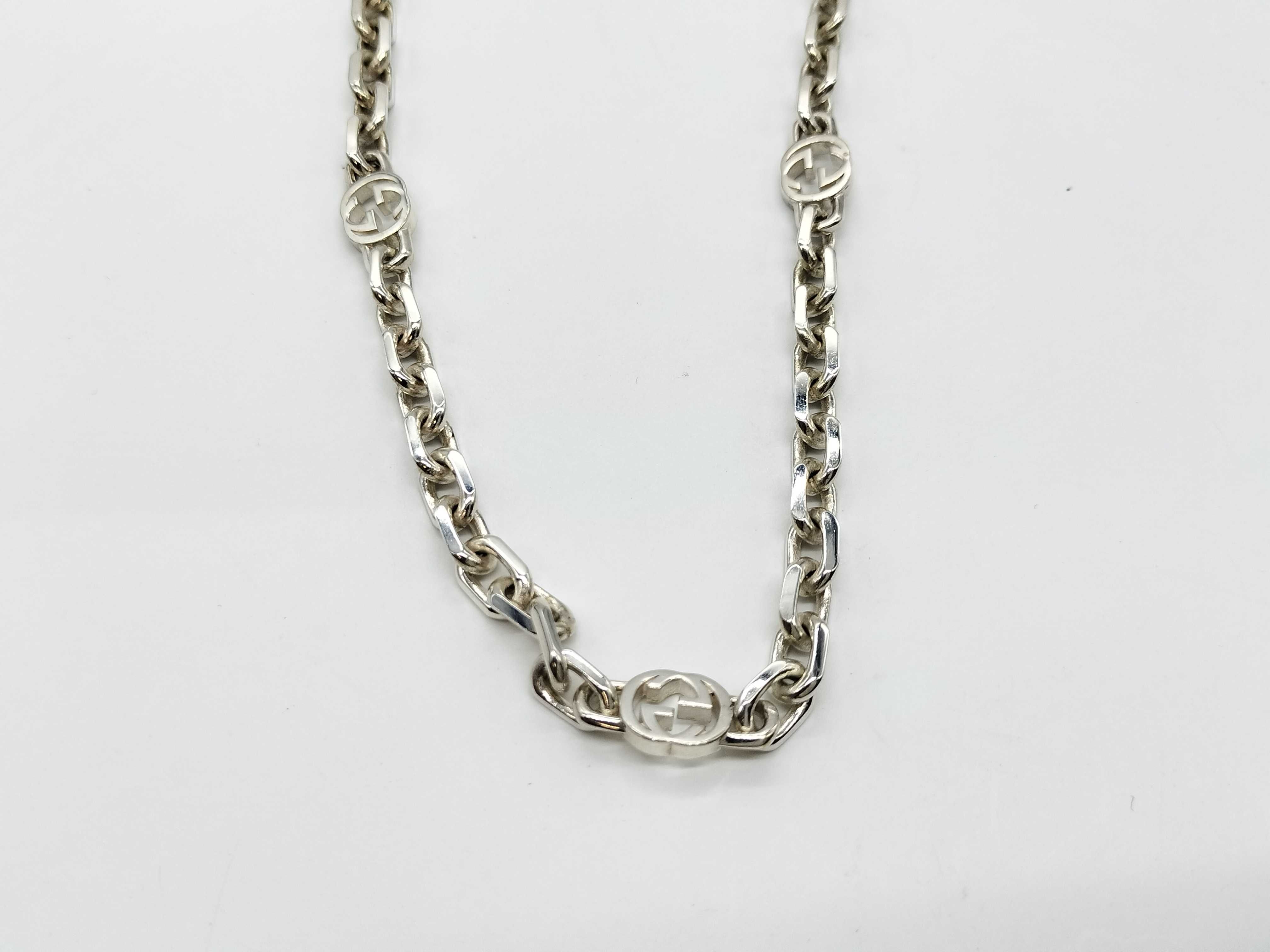 AG925 Interlocking Chain Necklace, SV925, 50.8g — view 2