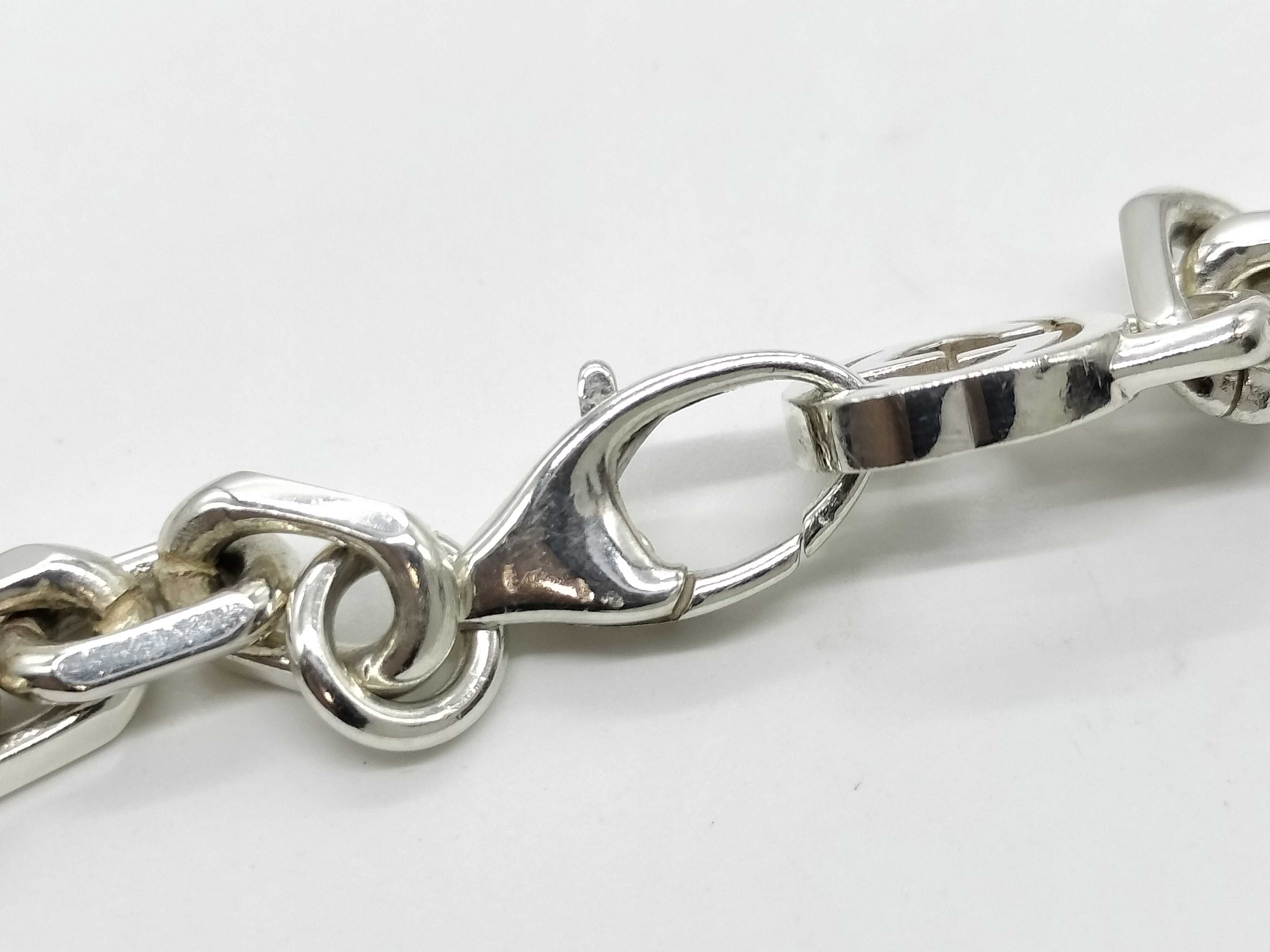 AG925 Interlocking Chain Necklace, SV925, 50.8g — view 4