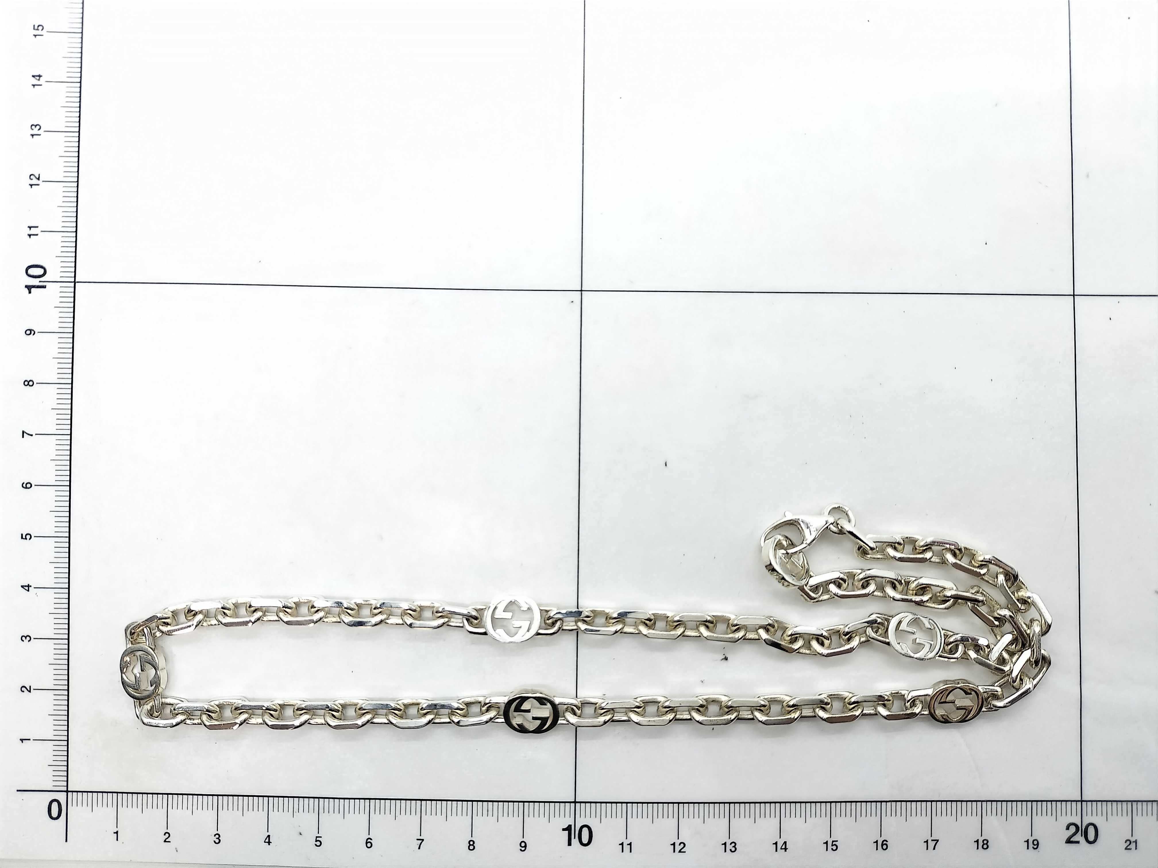 AG925 Interlocking Chain Necklace, SV925, 50.8g — view 6