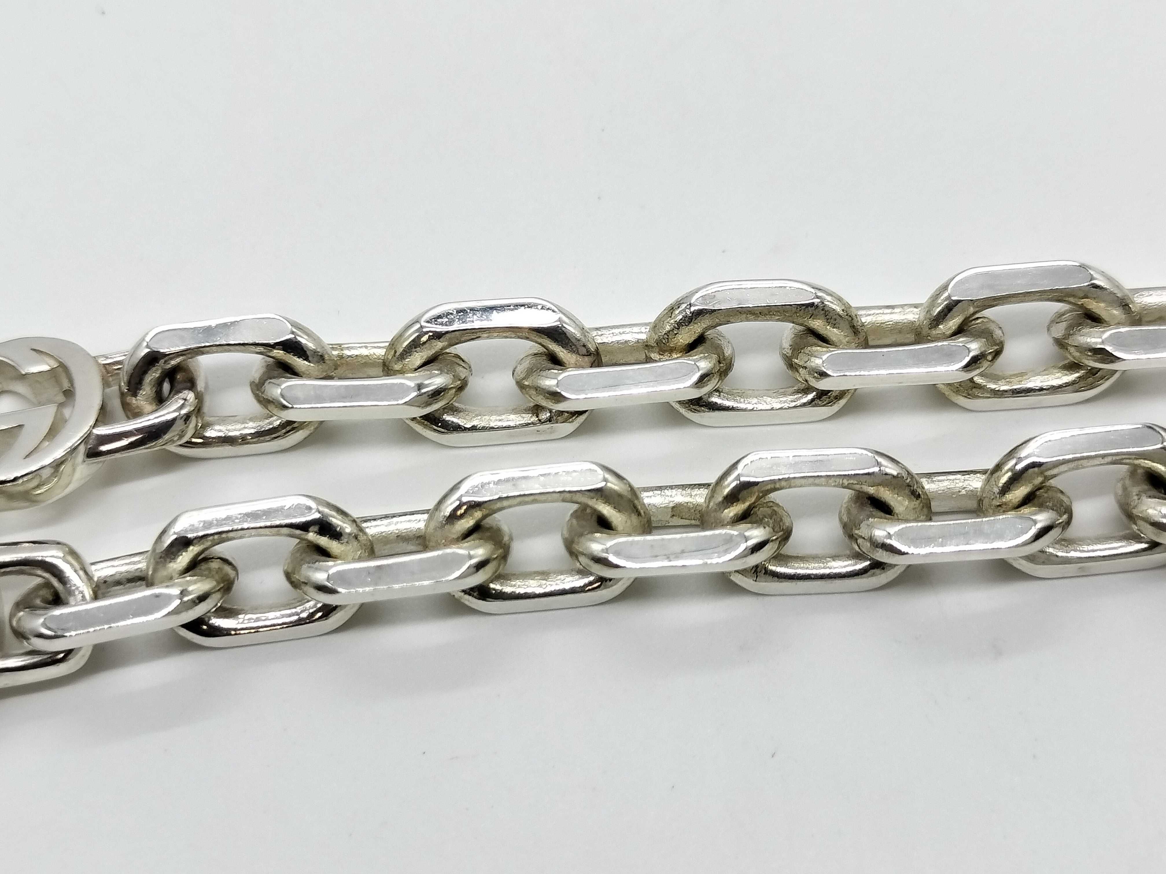 AG925 Interlocking Chain Necklace, SV925, 50.8g — view 8