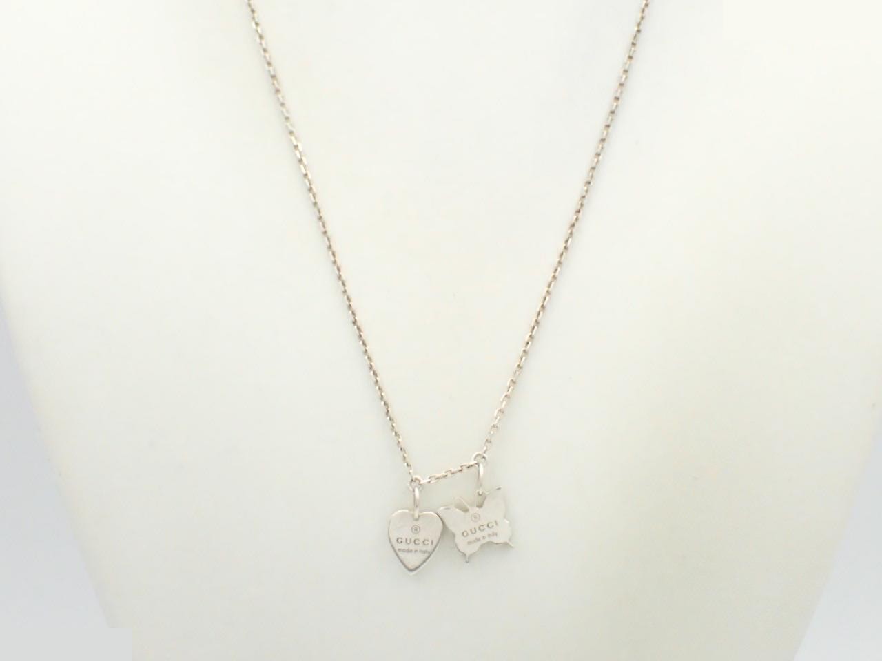 Butterfly Heart Necklace, 925 sterling silver, 6.8g — view 3