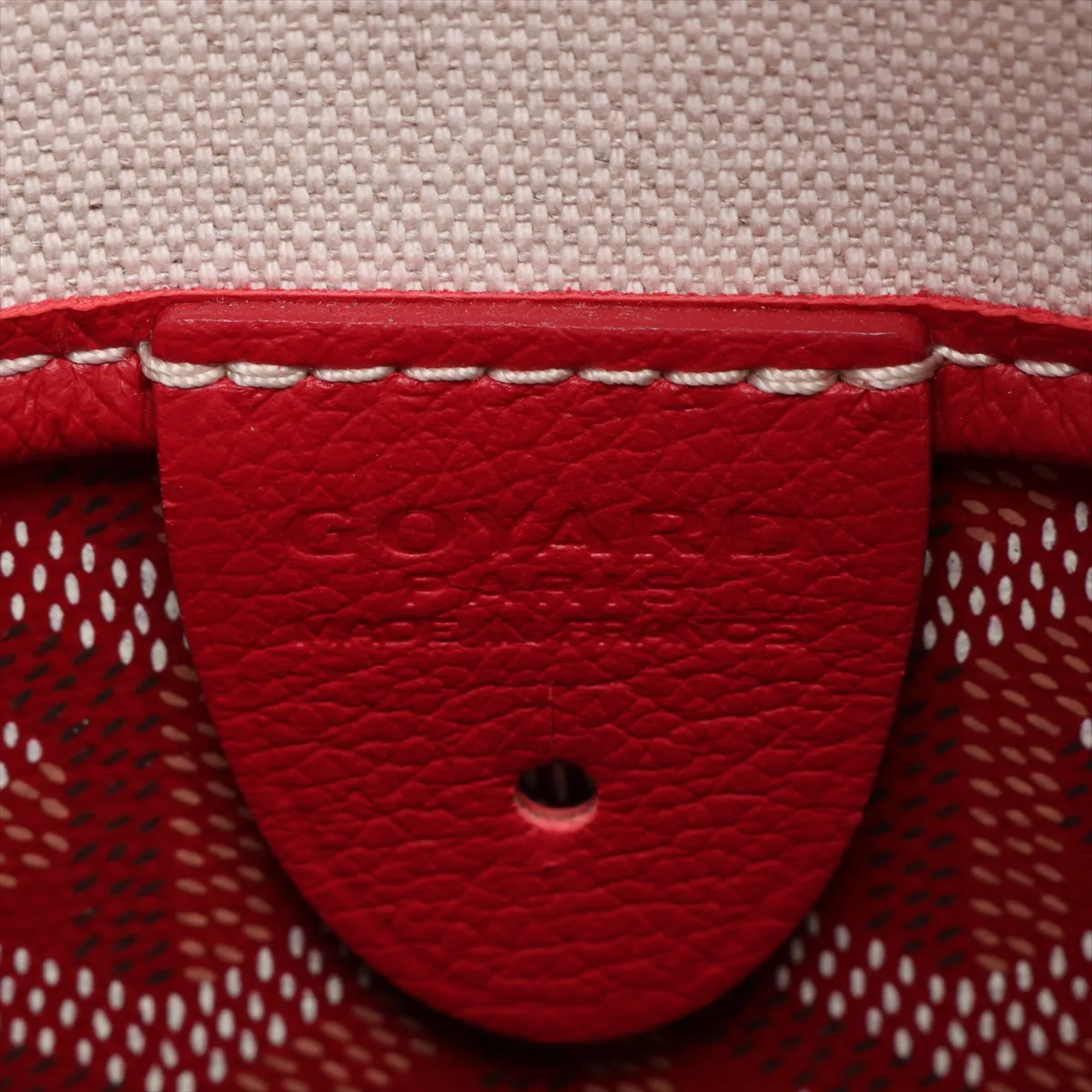 Artois PM PVC x Leather Tote Bag, Red — view 9