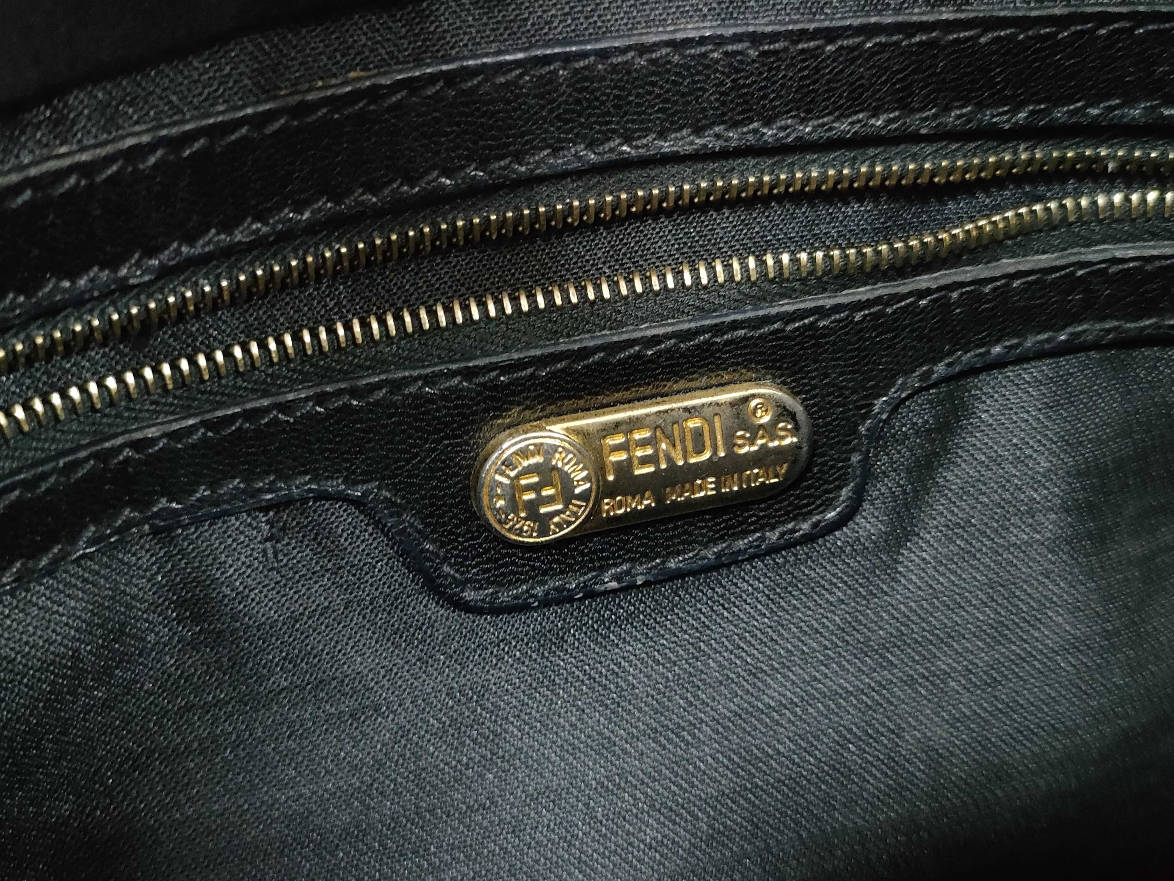 Mamma Fendi Suede Mamma Bucket Shoulder Handbag — view 12