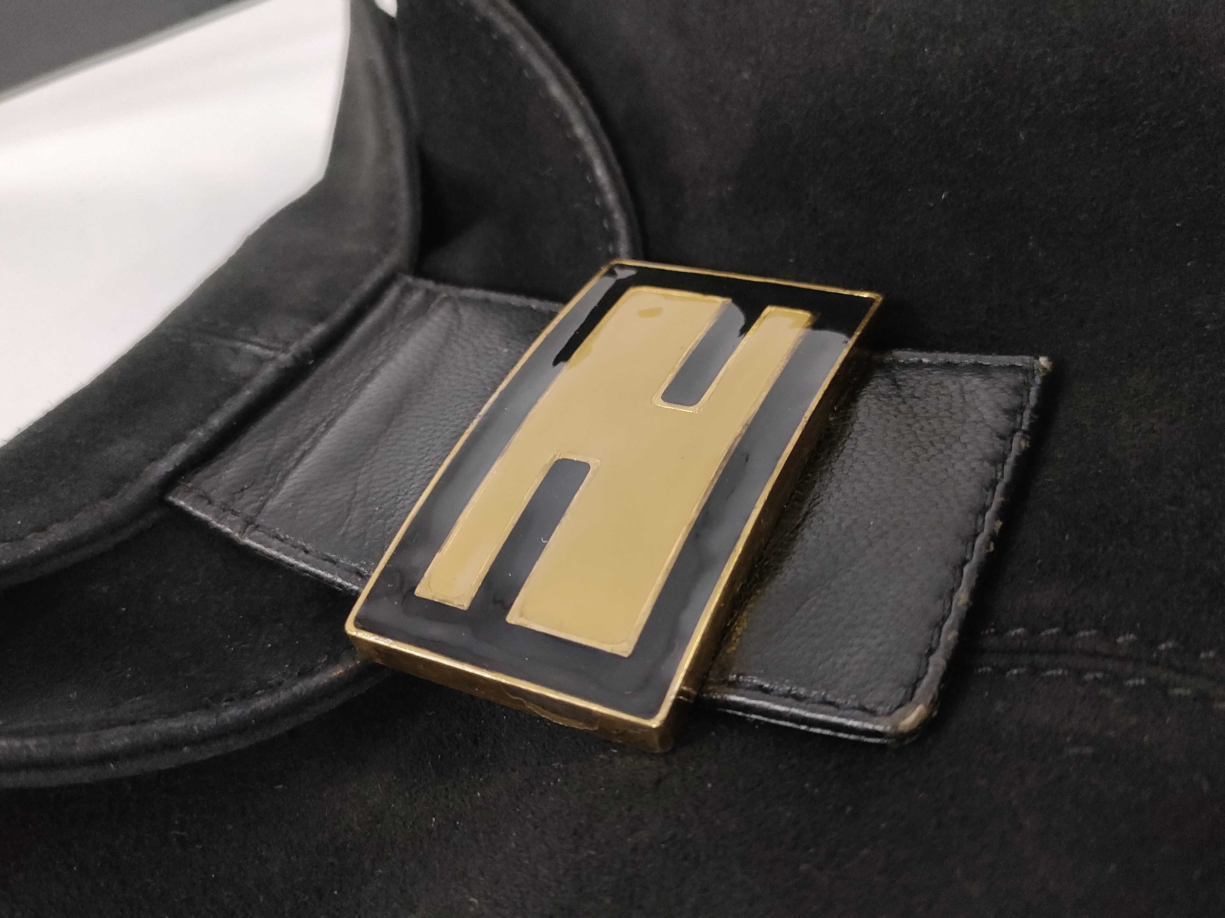 Mamma Fendi Suede Mamma Bucket Shoulder Handbag — view 14