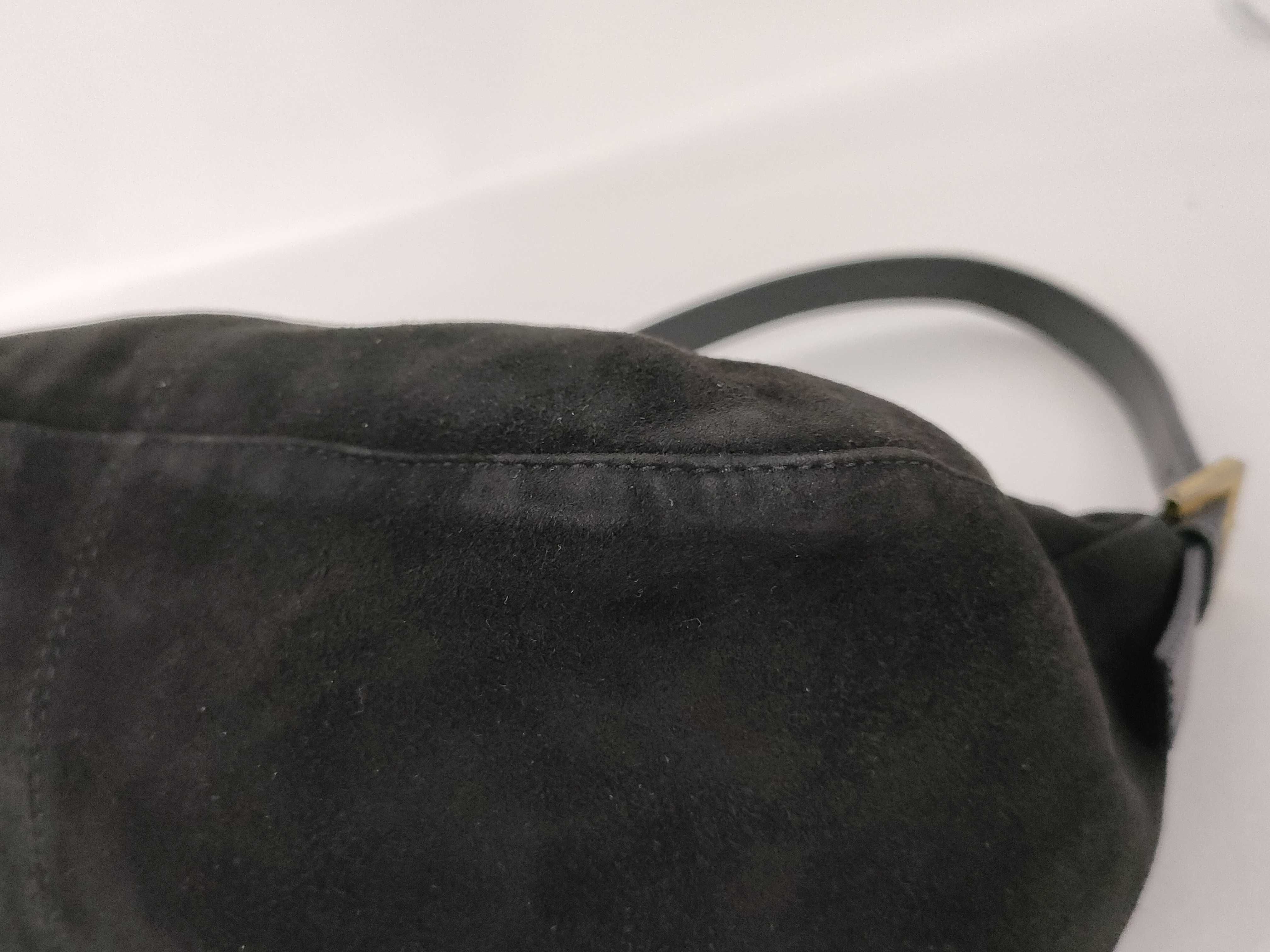 Mamma Fendi Suede Mamma Bucket Shoulder Handbag — view 6