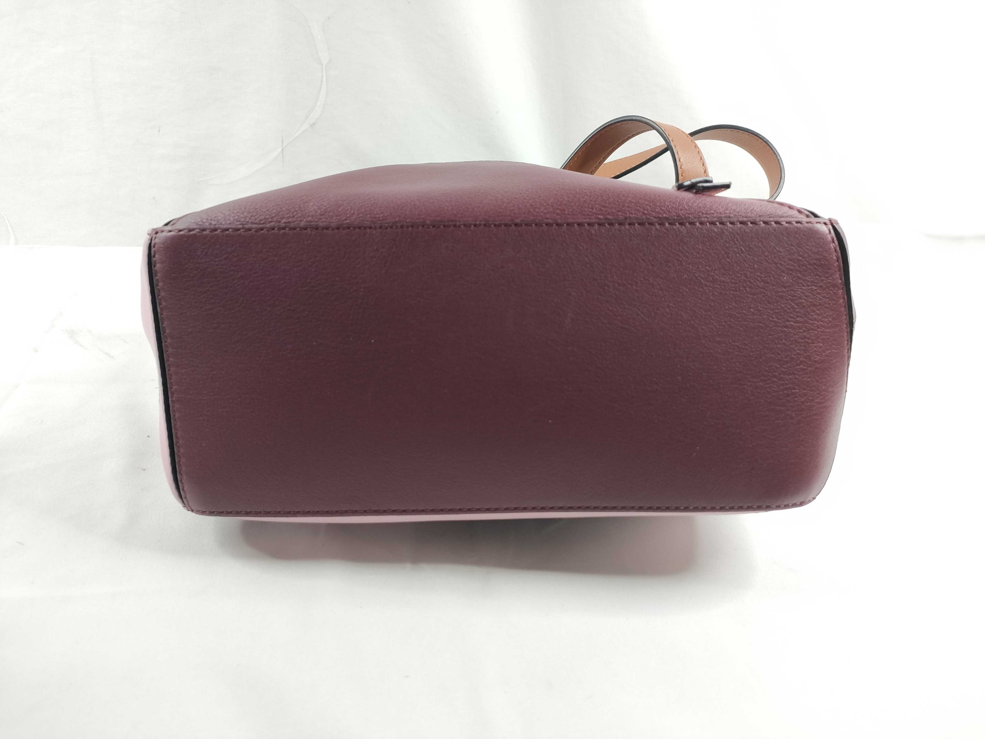 Puzzle Bag 2-Way Shoulder Bag (Pink x Bordeaux) — view 4