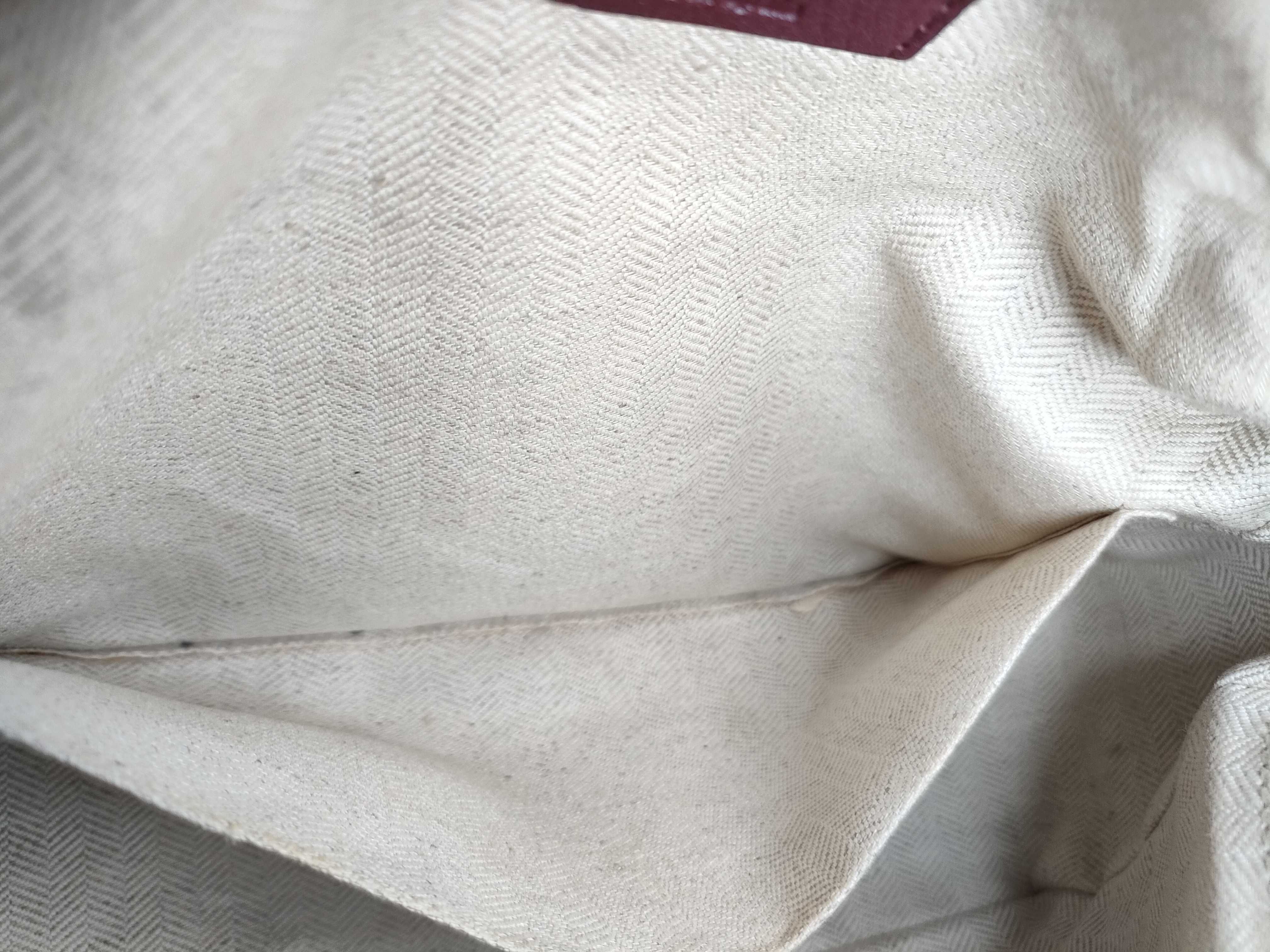 Puzzle Bag 2-Way Shoulder Bag (Pink x Bordeaux) — view 10