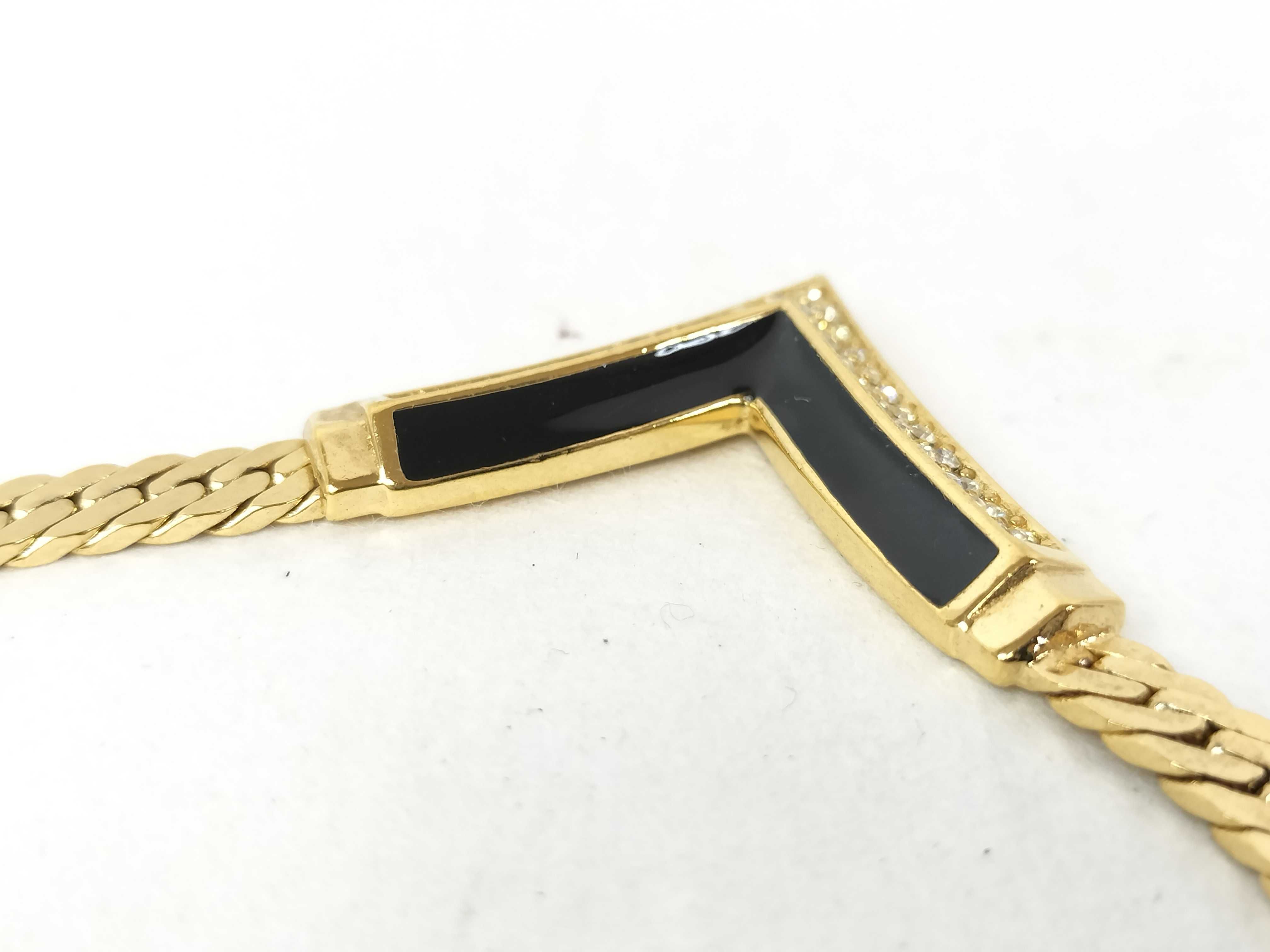 Gold Rhinestone Necklace — view 4