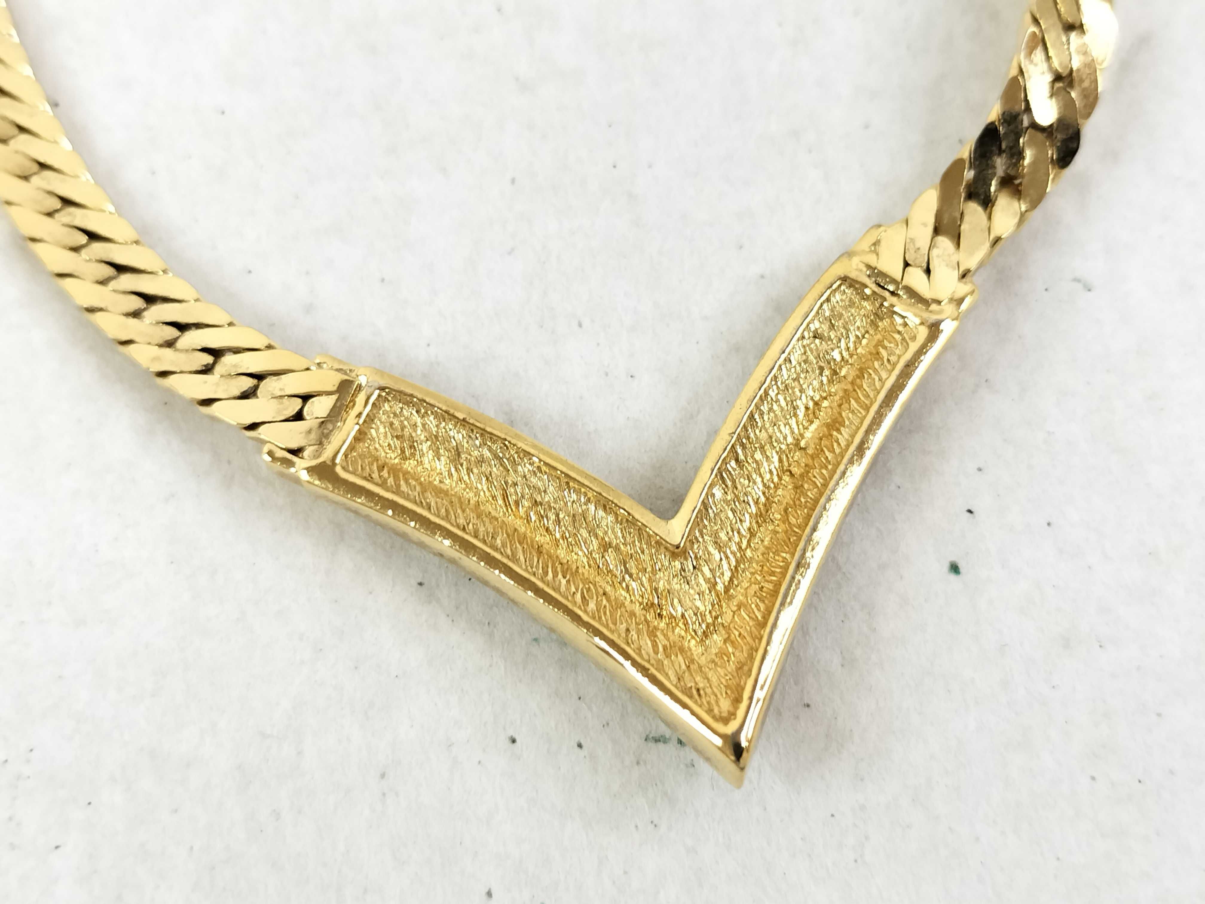 Gold Rhinestone Necklace — view 5