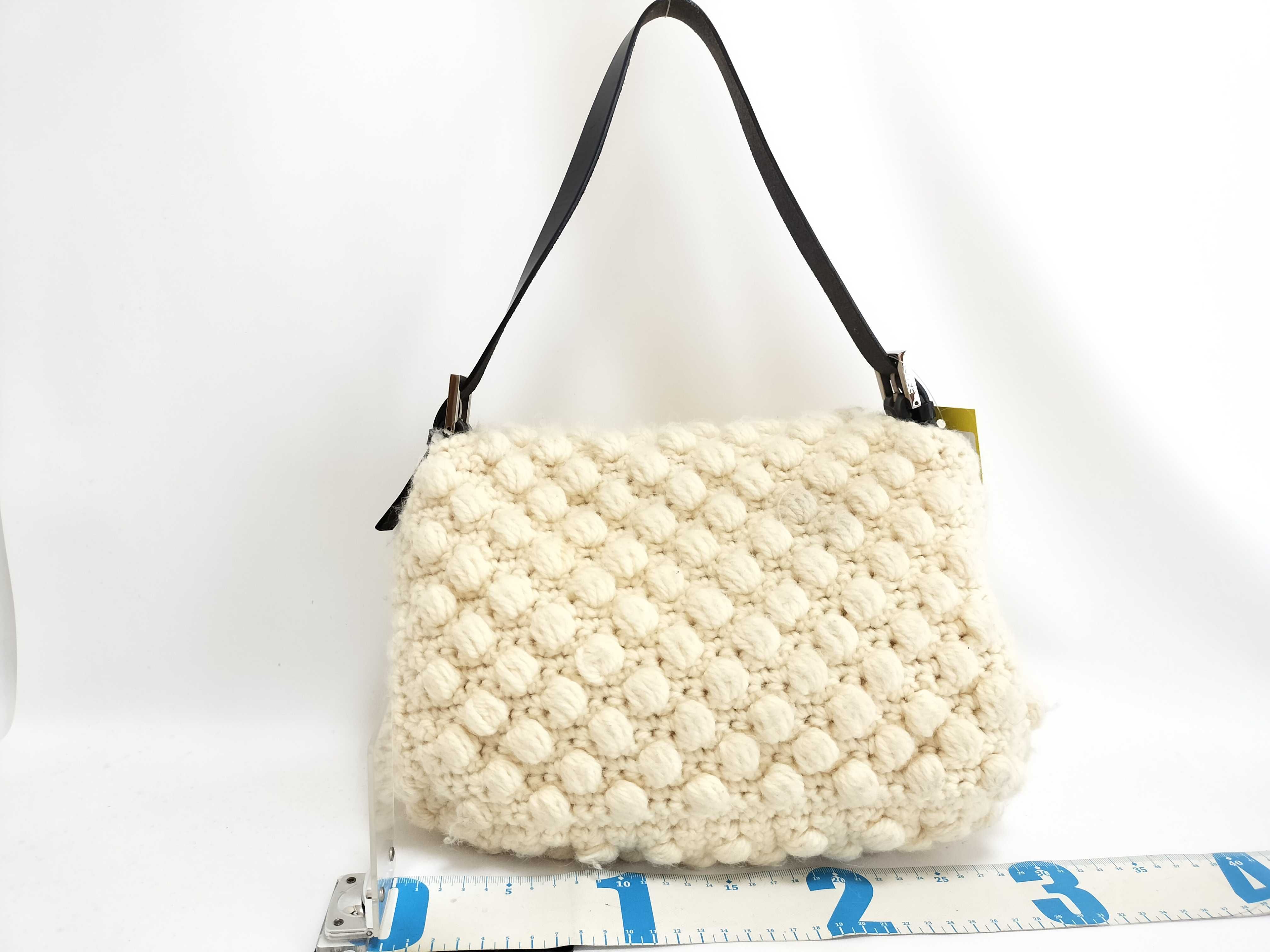 Mamma Bucket Wool Knit Shoulder Bag — view 2