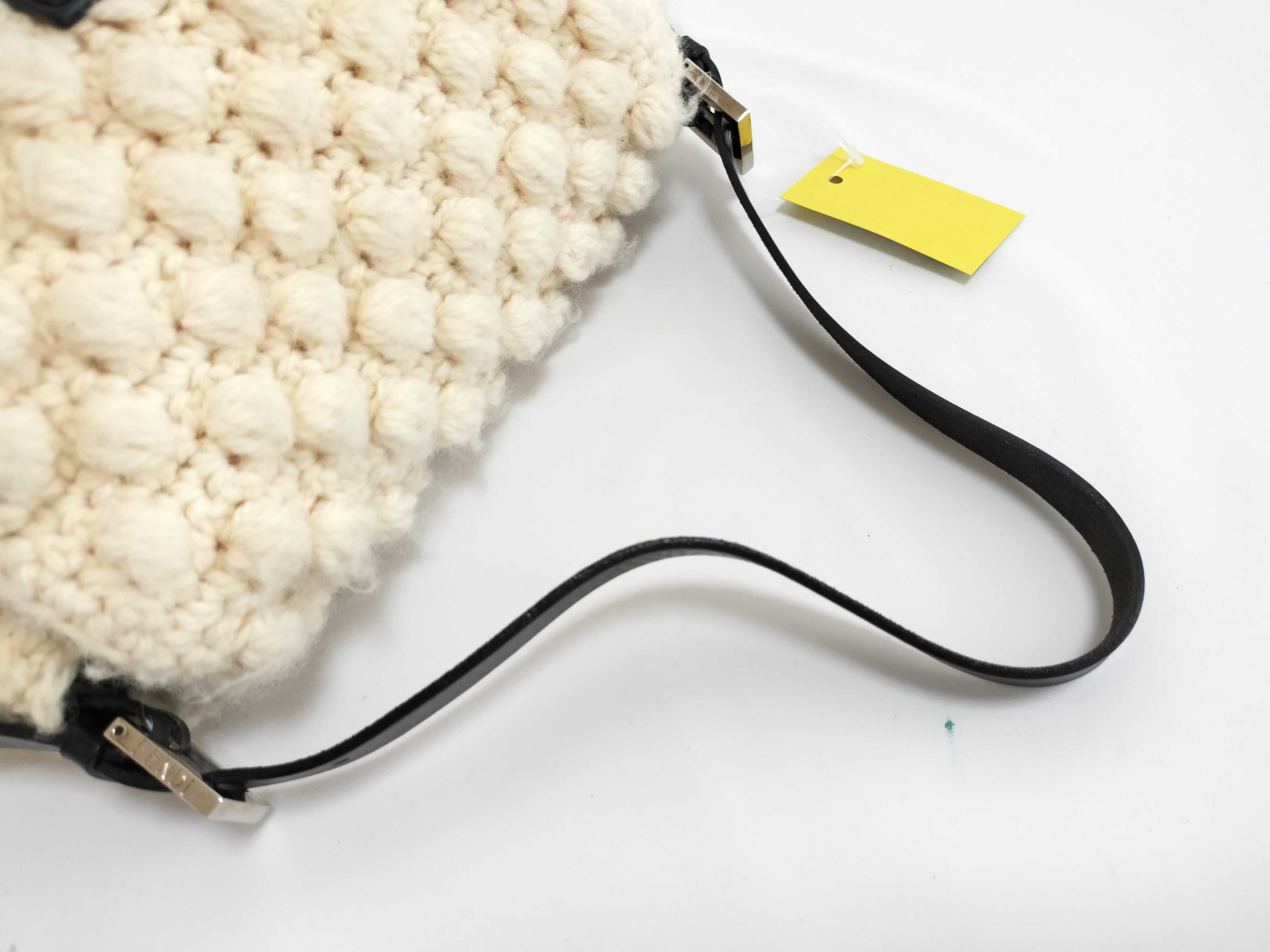Mamma Bucket Wool Knit Shoulder Bag — view 3