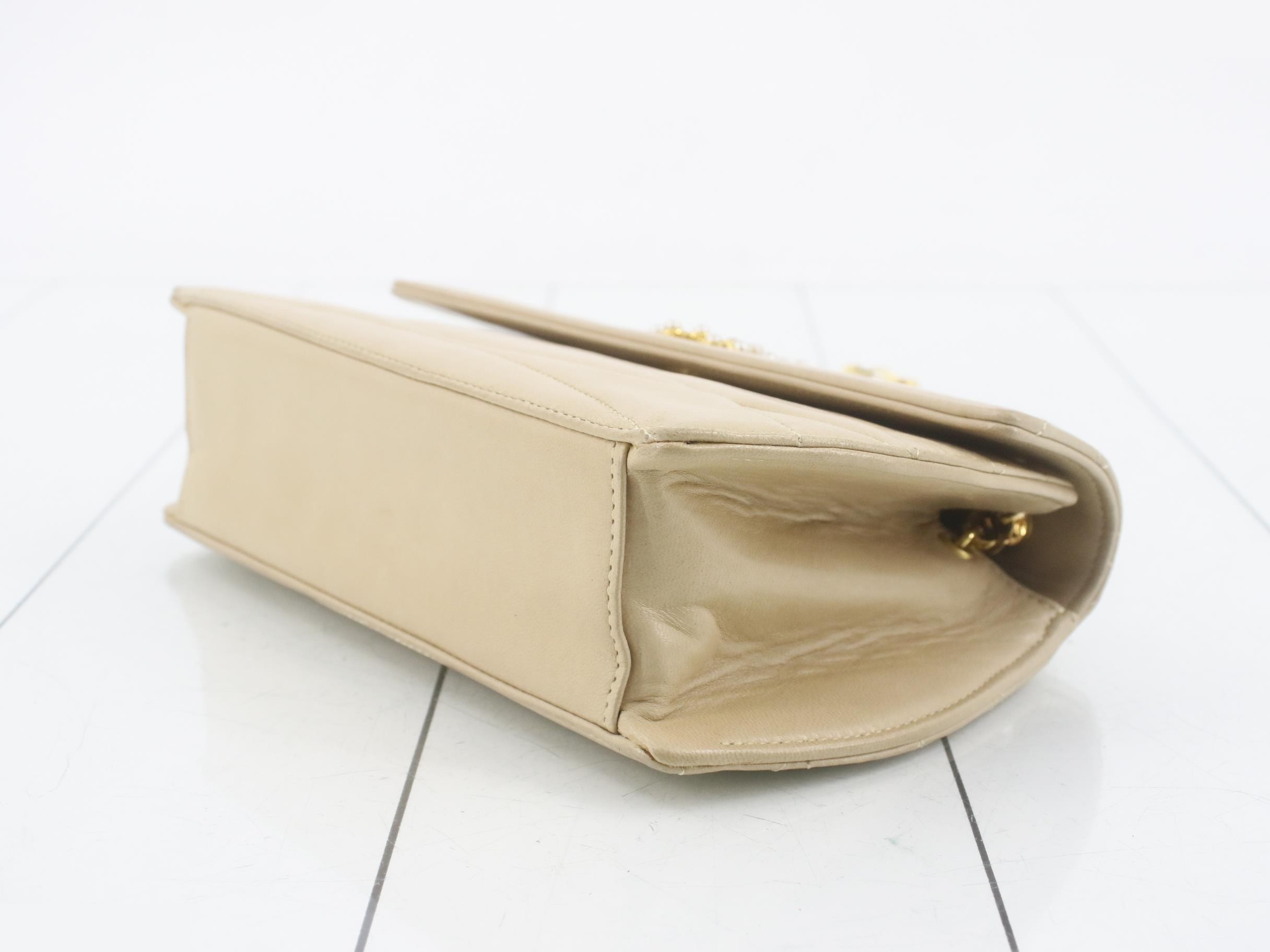 Lambskin Pearl Shoulder Bag — view 6