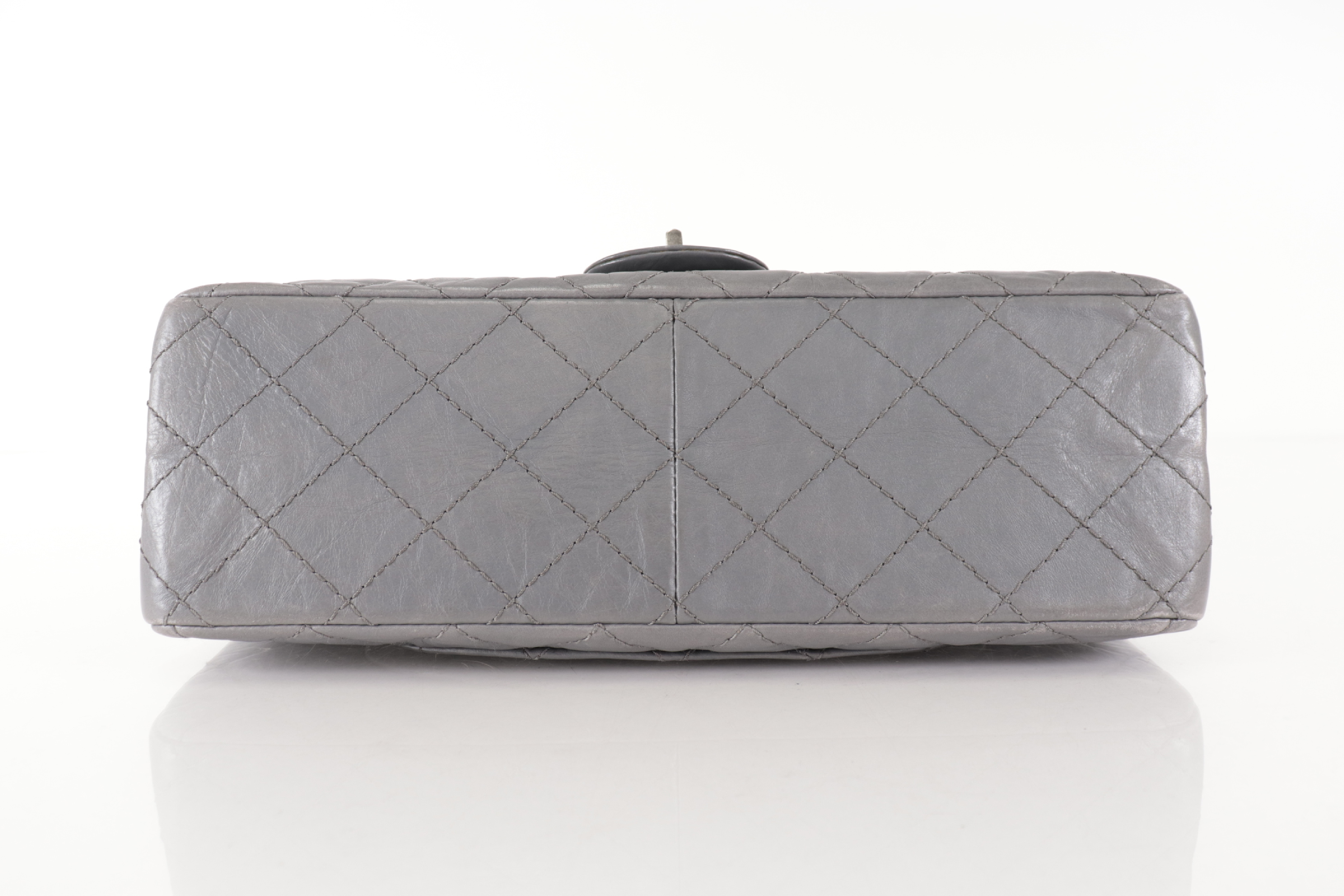 Double Flap 2.55 Chain Shoulder Bag, Gray, Series 14 (Shoulder Bag) — view 7