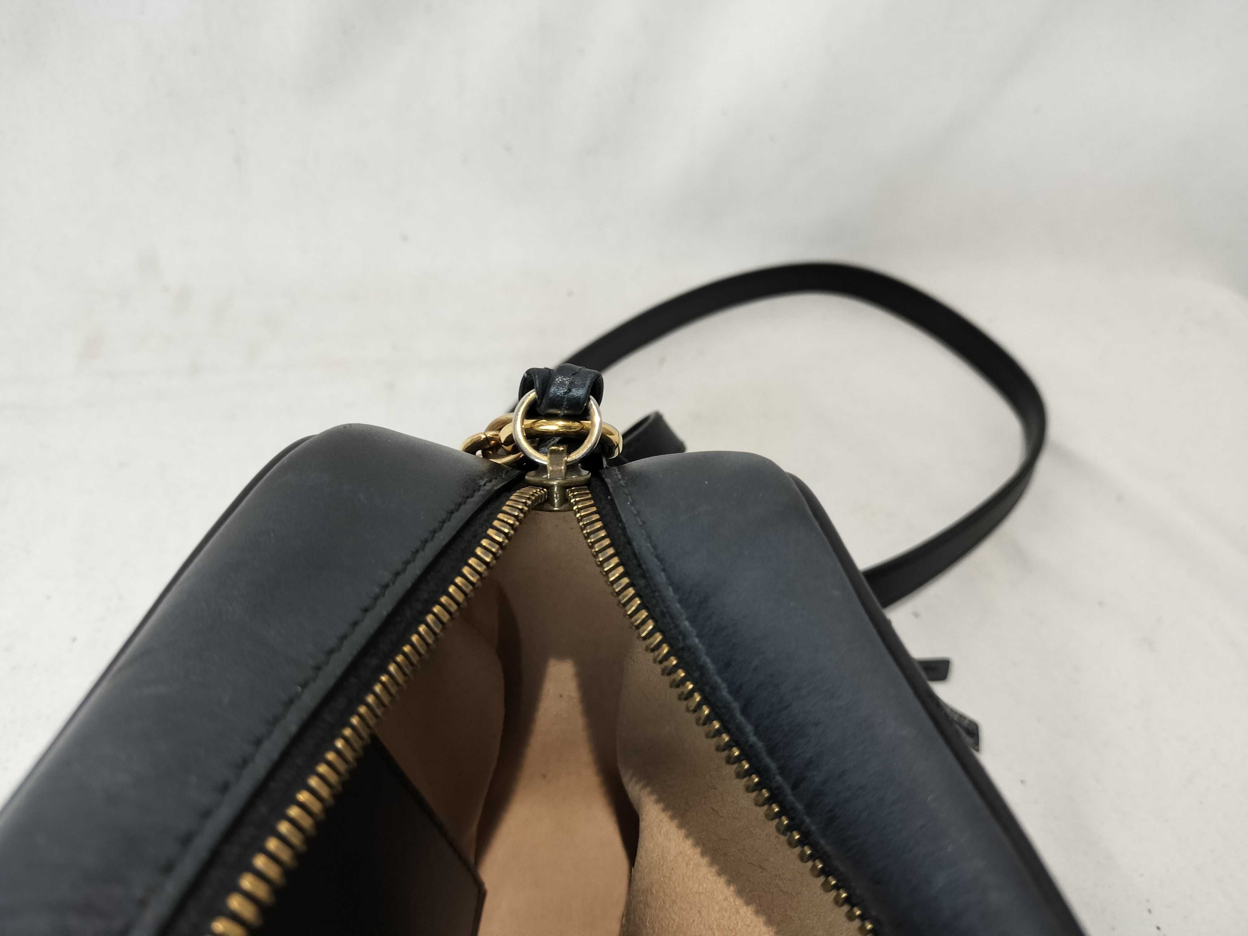 GG Marmont 447632 Shoulder Bag, Leather, Black/Repaired — view 13