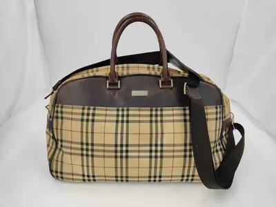 2-way Boston bag, Nova Check pattern, shoulder bag, Boston bag