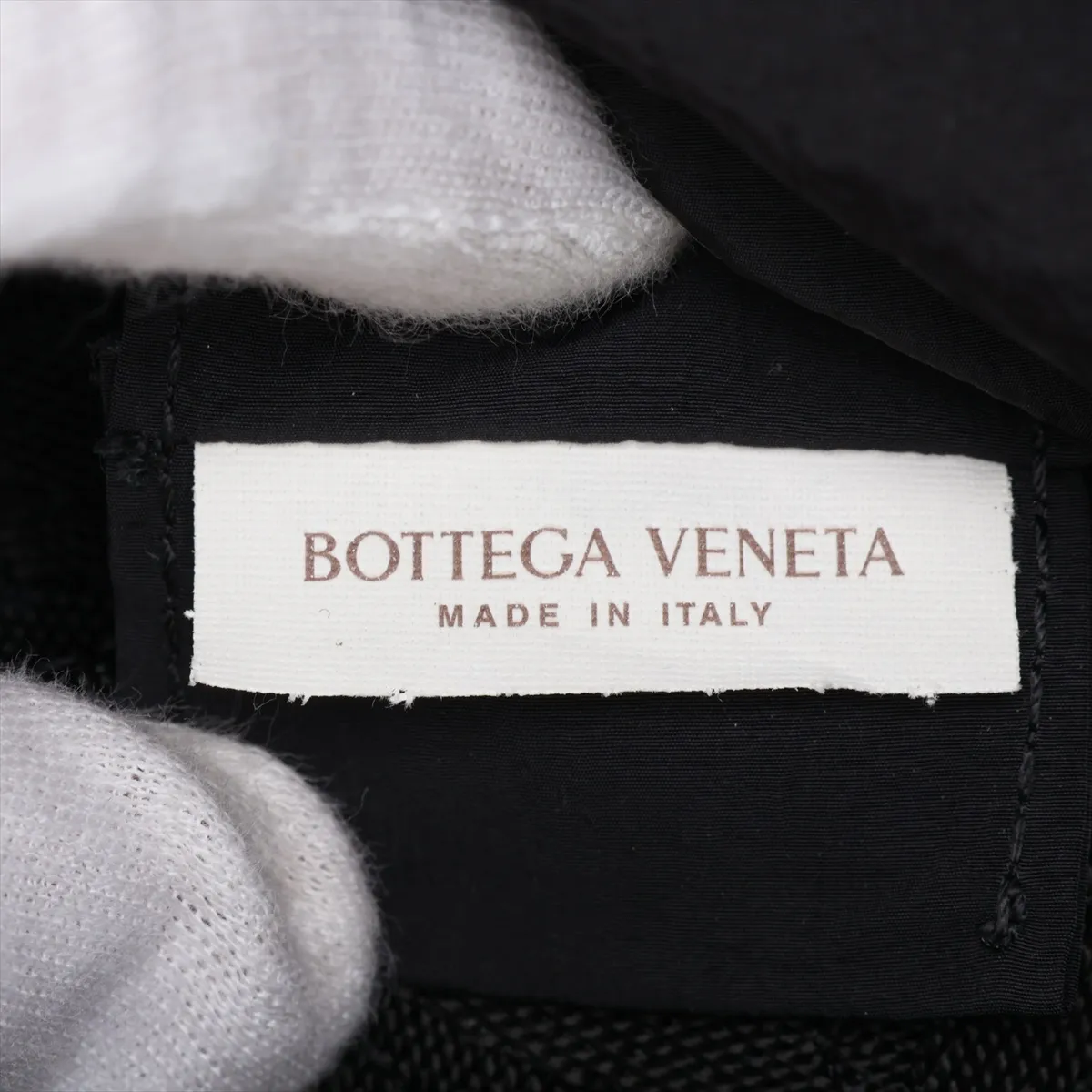 Intrecciato Nylon Tote Bag, Black — view 8