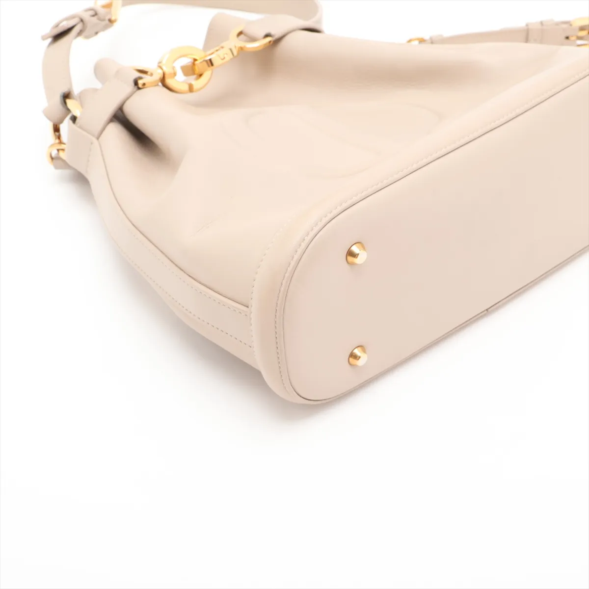 Cedior Small Leather 2-Way Shoulder Bag, Brown — view 4