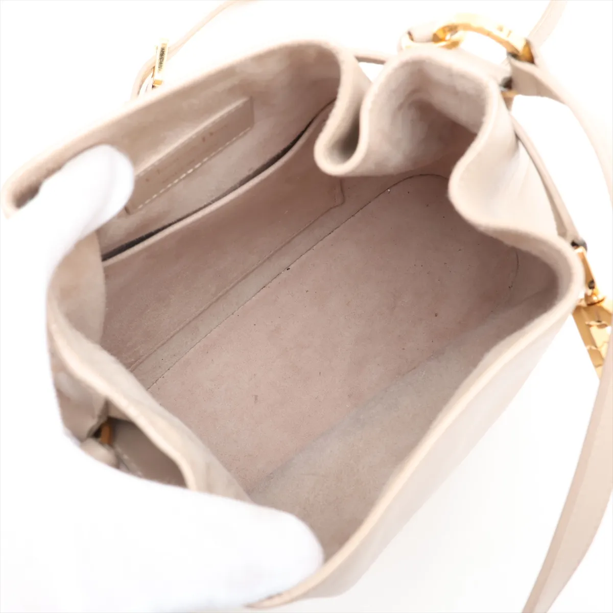 Cedior Small Leather 2-Way Shoulder Bag, Brown — view 8