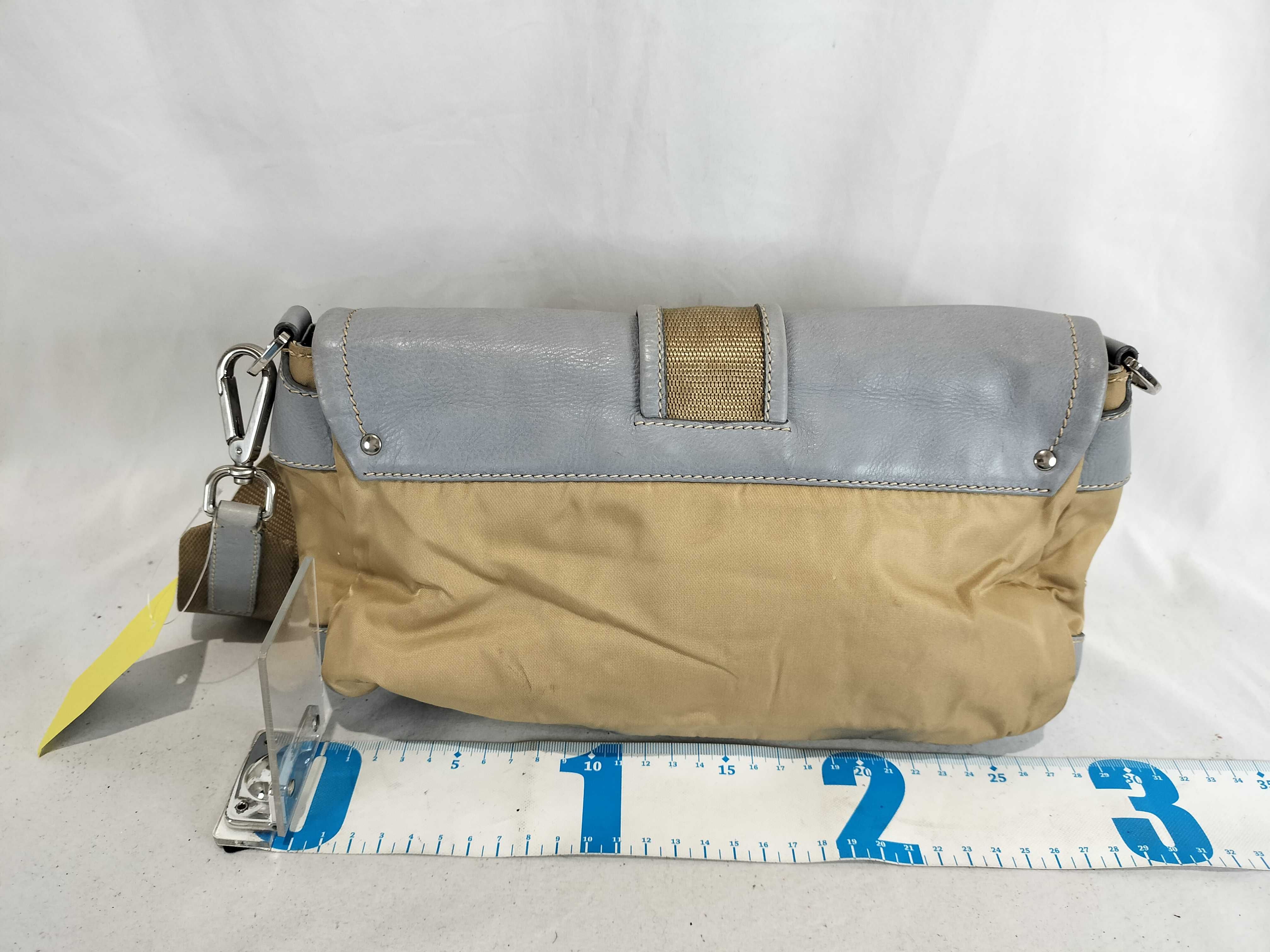 Nylon Leather One-Shoulder Handbag (Note: Zipper is broken) — view 2