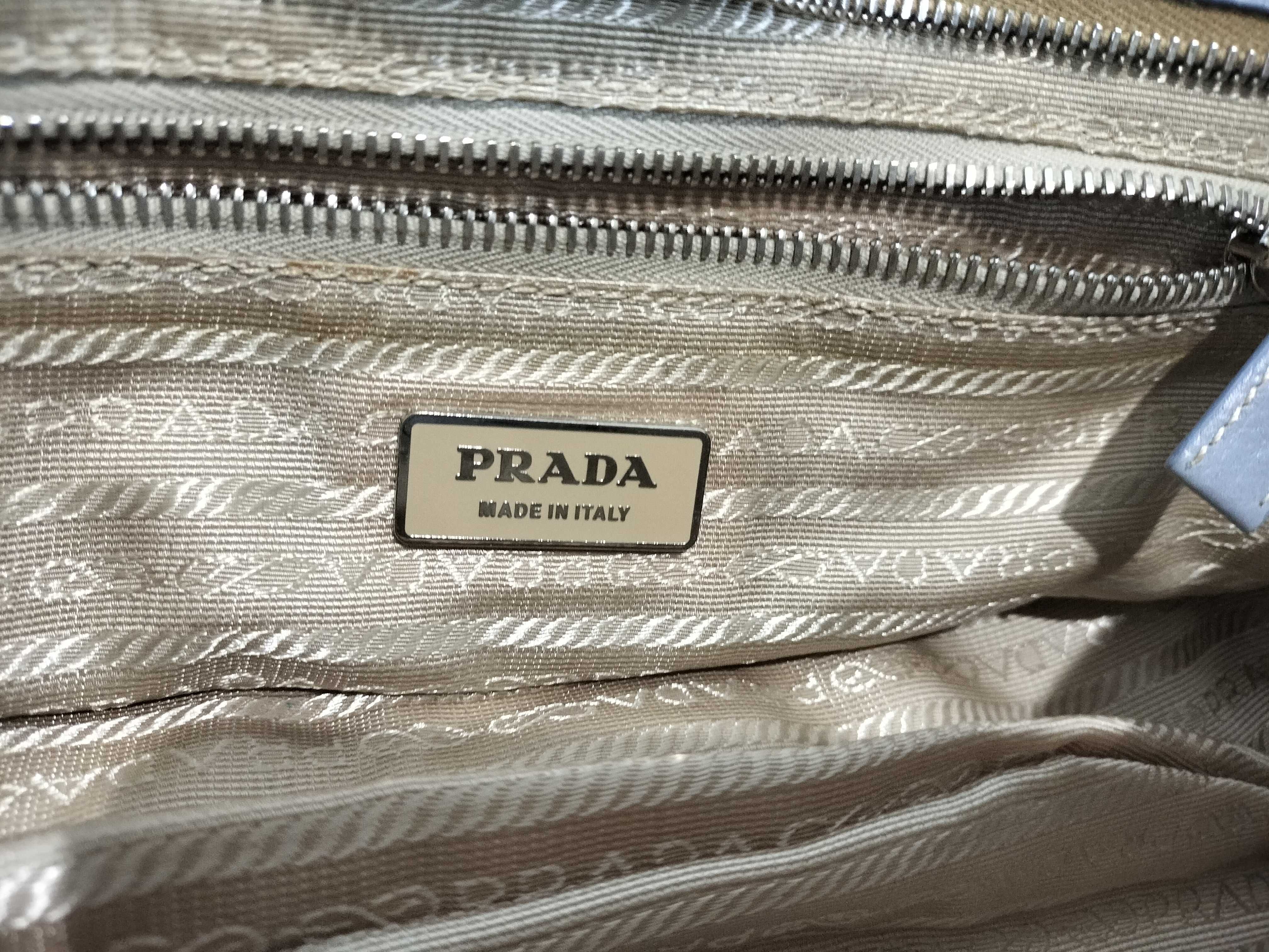 Nylon Leather One-Shoulder Handbag (Note: Zipper is broken) — view 12