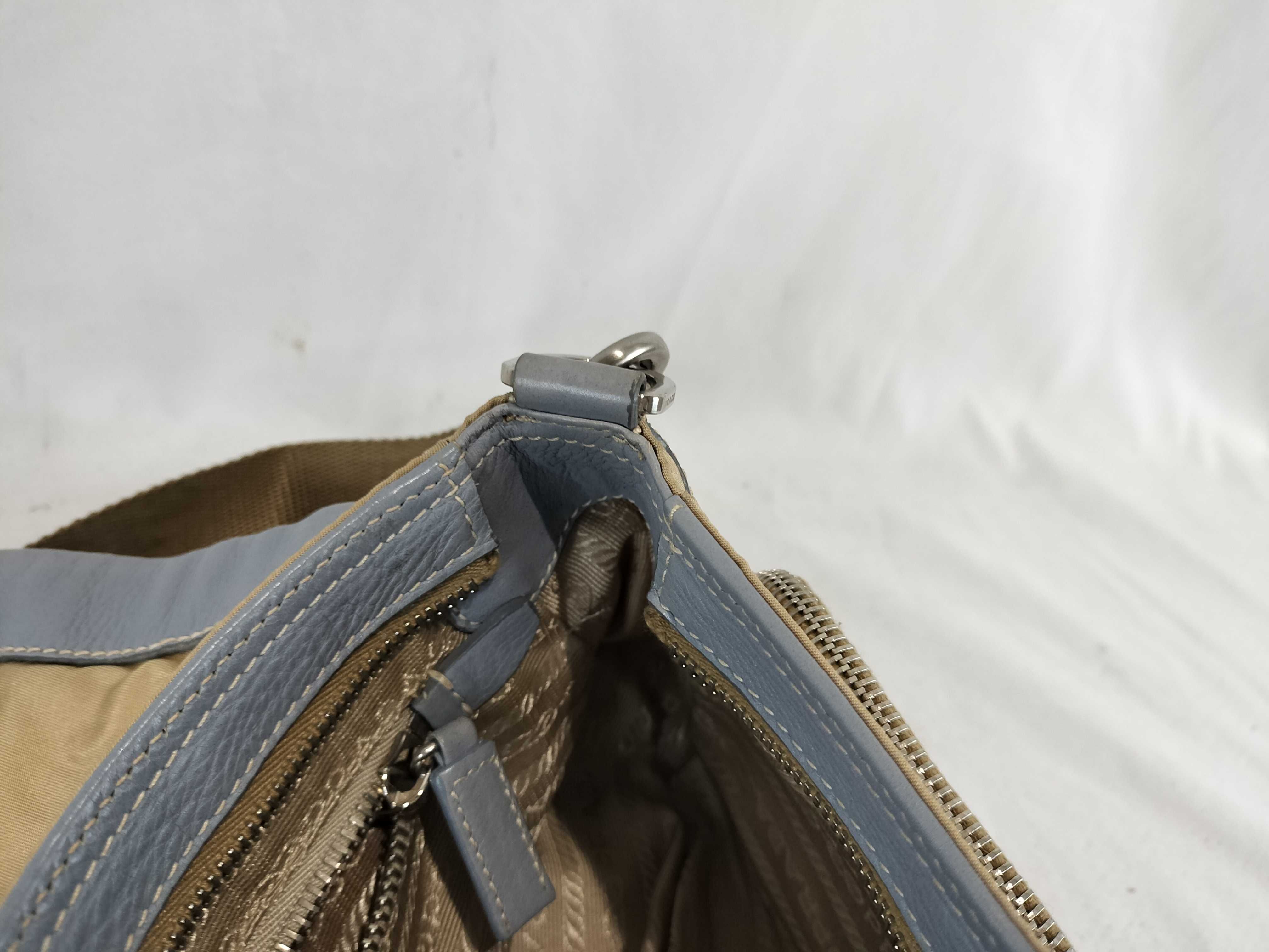 Nylon Leather One-Shoulder Handbag (Note: Zipper is broken) — view 13