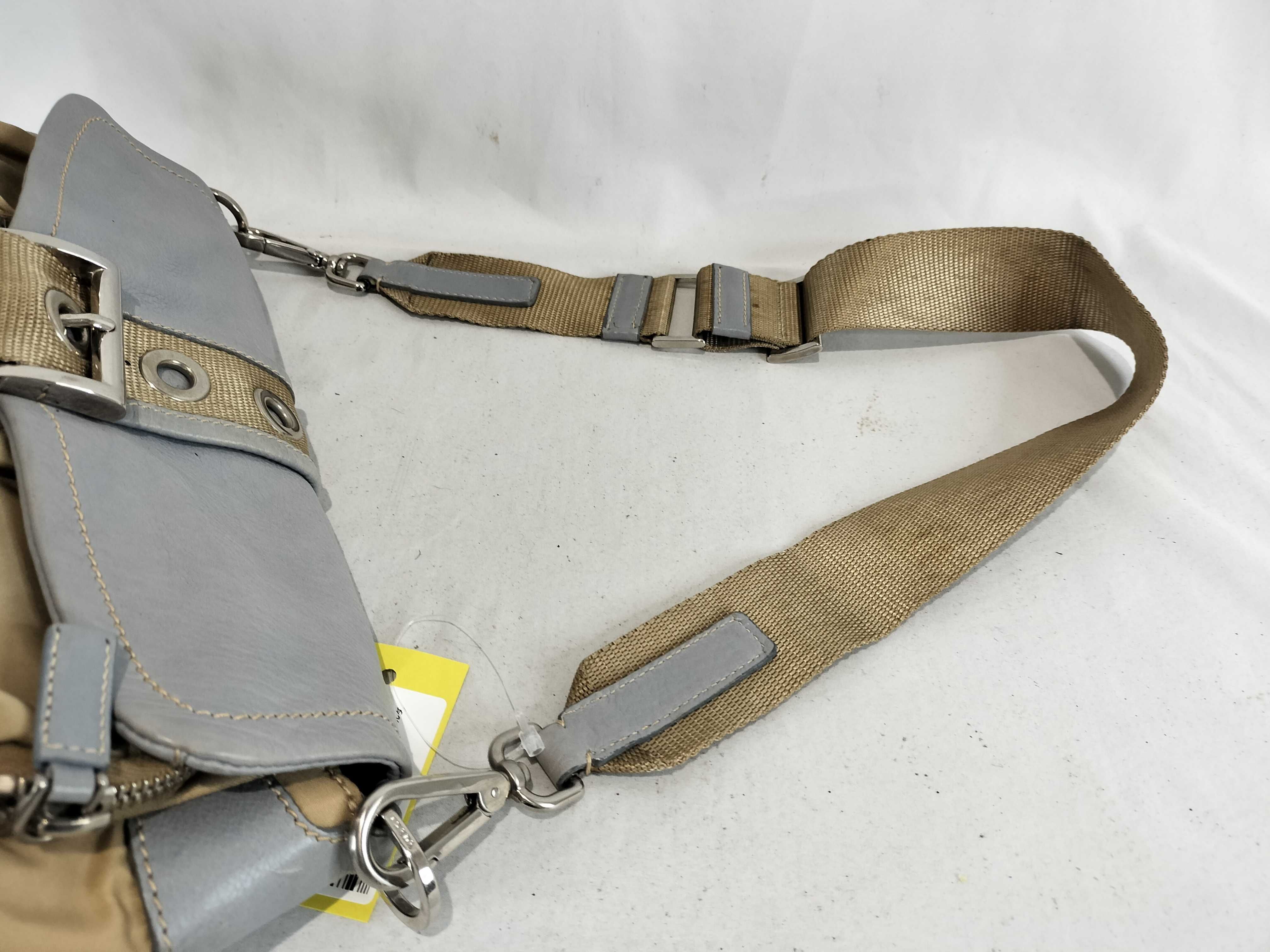 Nylon Leather One-Shoulder Handbag (Note: Zipper is broken) — view 3