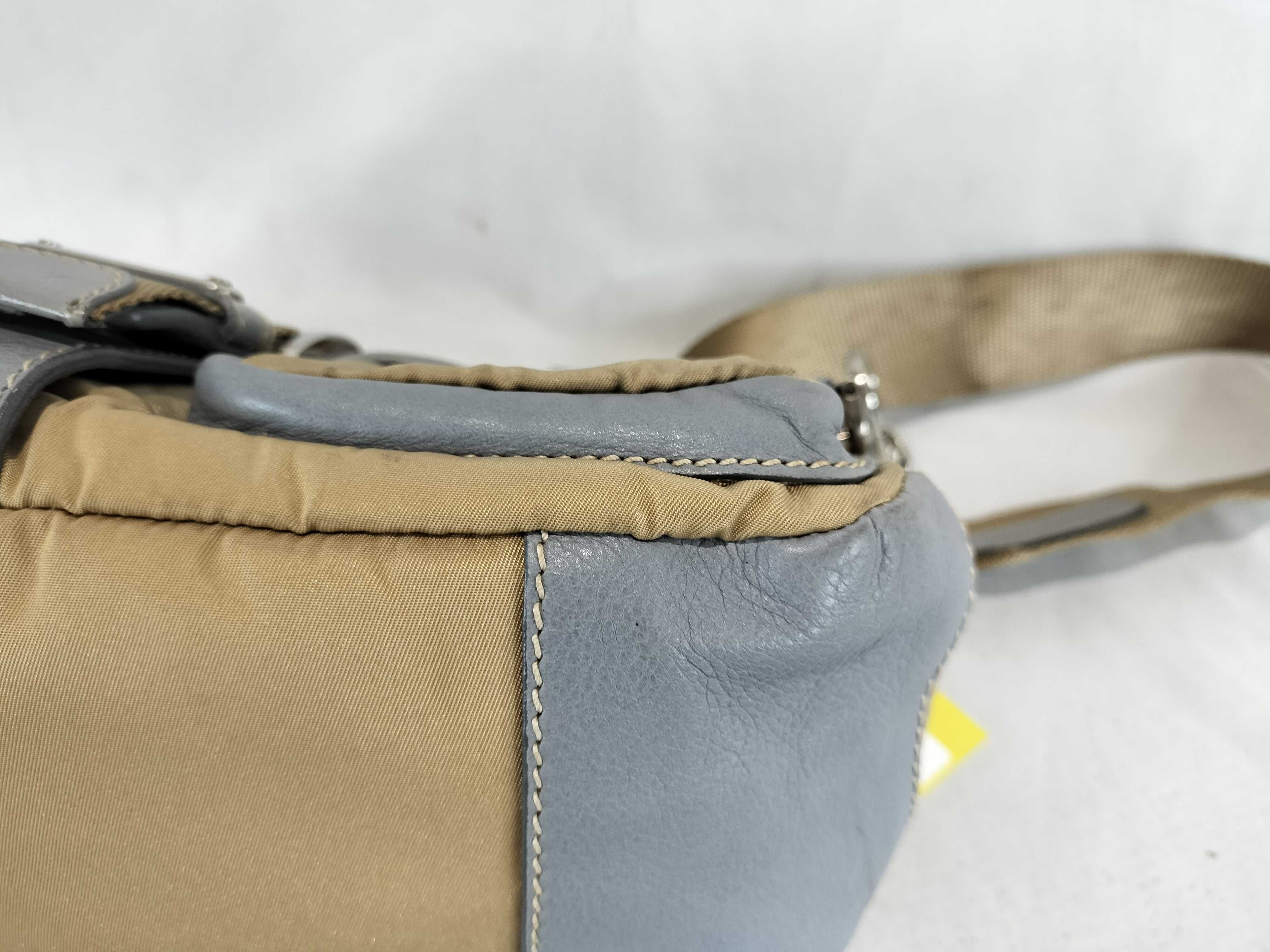 Nylon Leather One-Shoulder Handbag (Note: Zipper is broken) — view 6