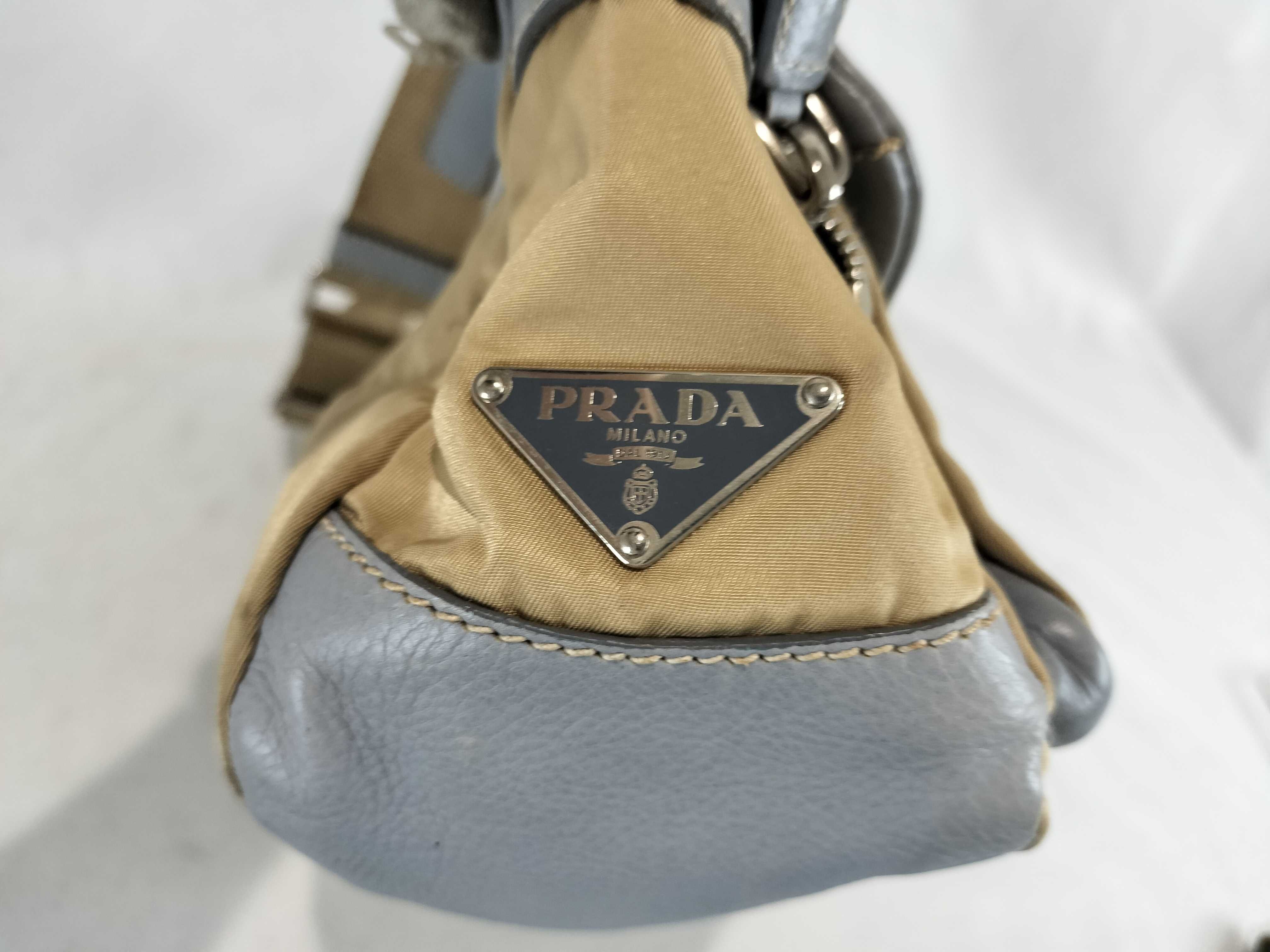 Nylon Leather One-Shoulder Handbag (Note: Zipper is broken) — view 8