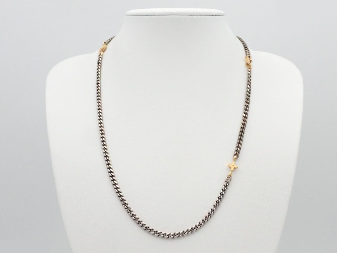 Twisted chain necklace; chain approximately 50cm — view 3