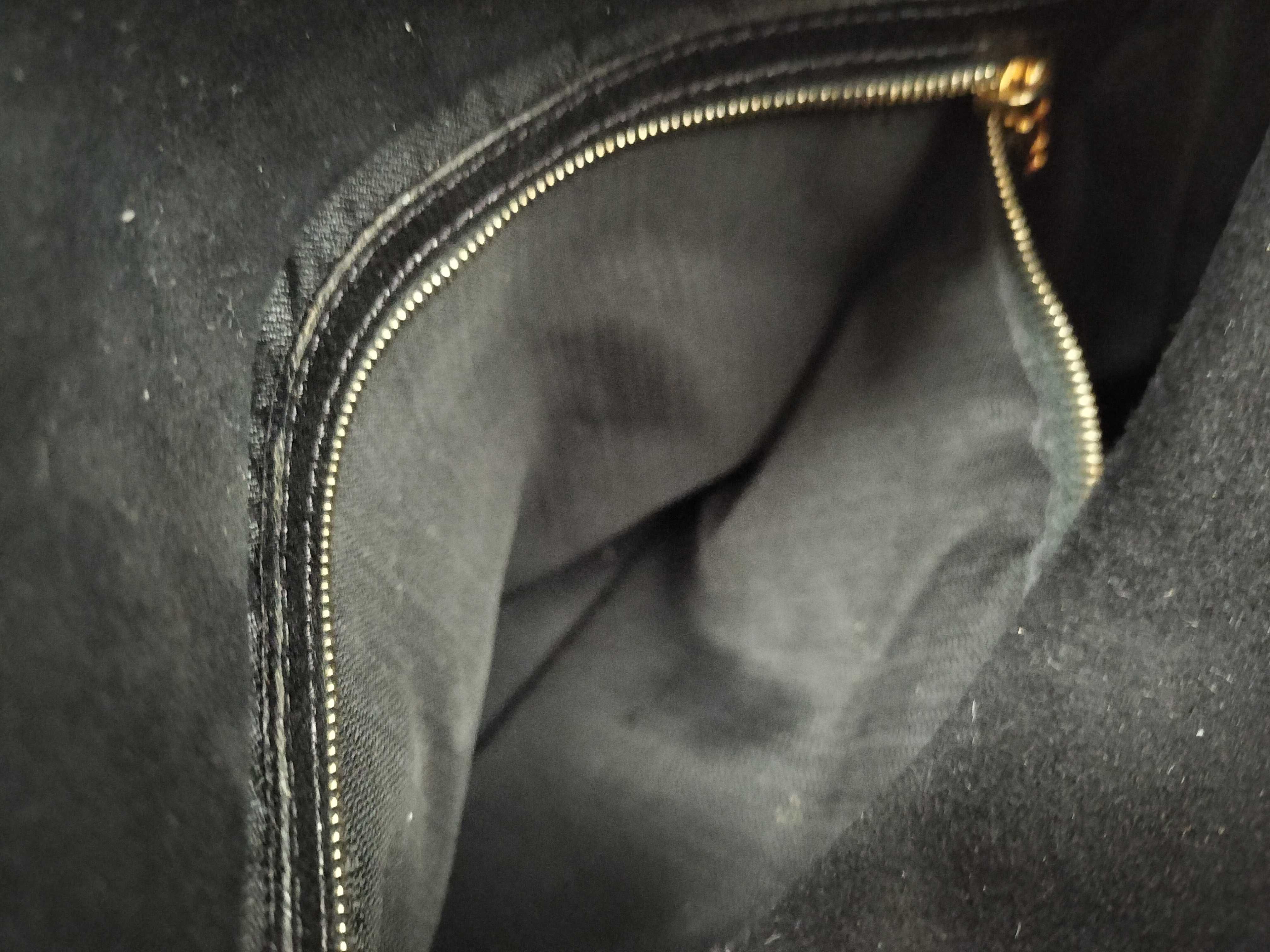 Mamma Bucket Suede Black Leather Handbag Shoulder Bag — view 11