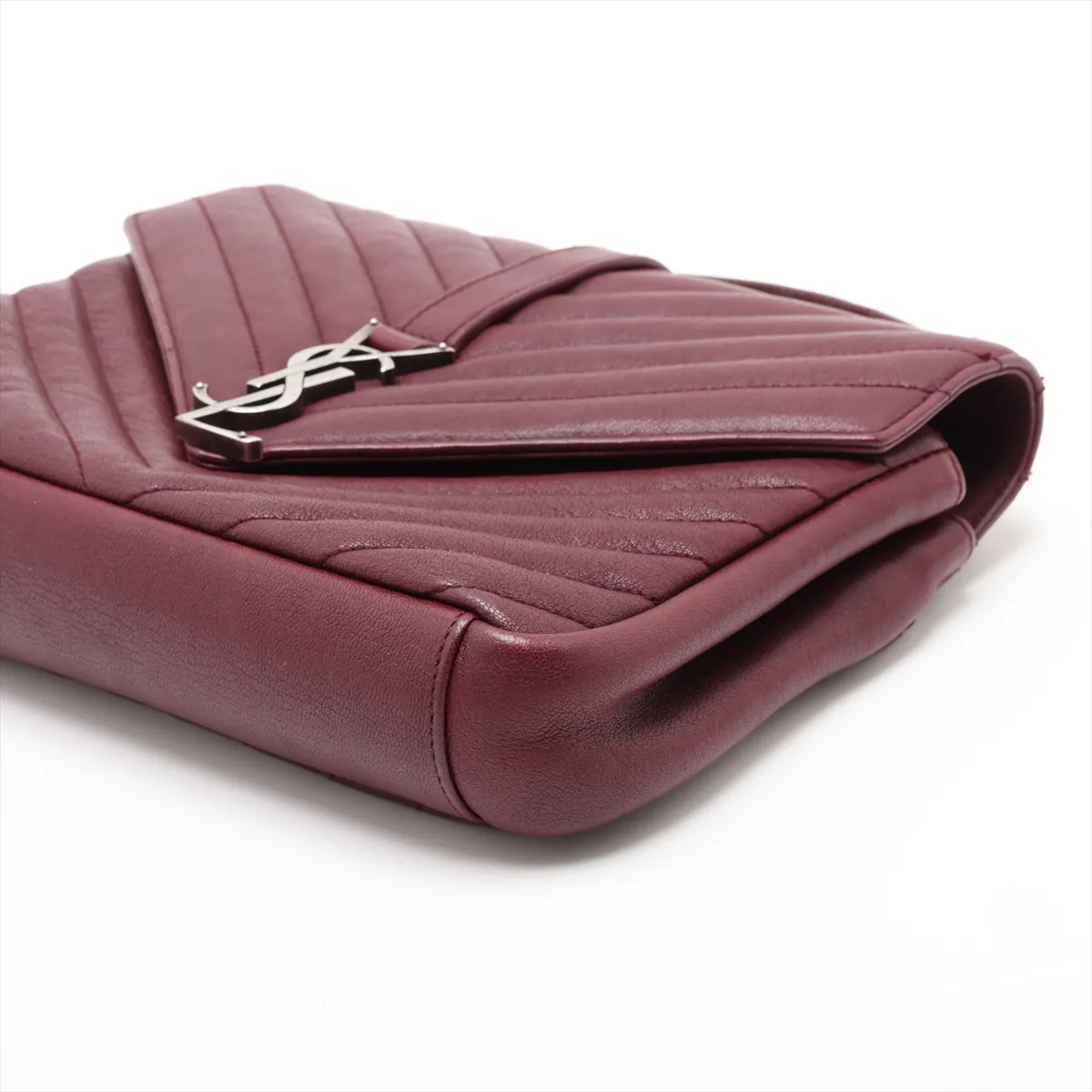 College Leather 2-Way Handbag, Red, 428056 — view 3