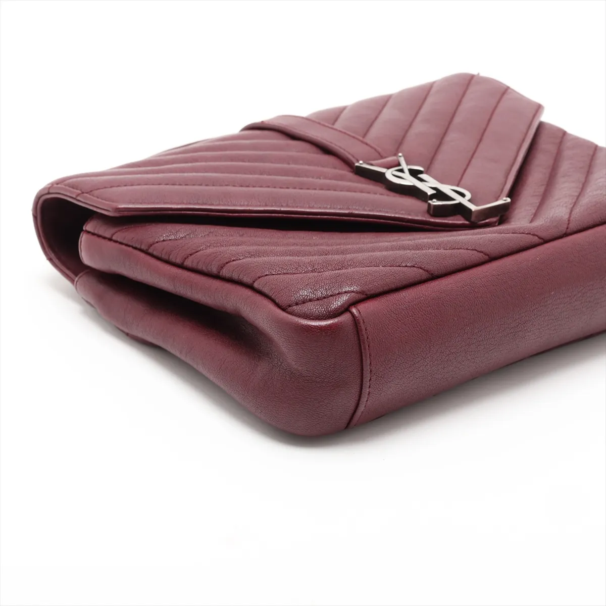 College Leather 2-Way Handbag, Red, 428056 — view 4