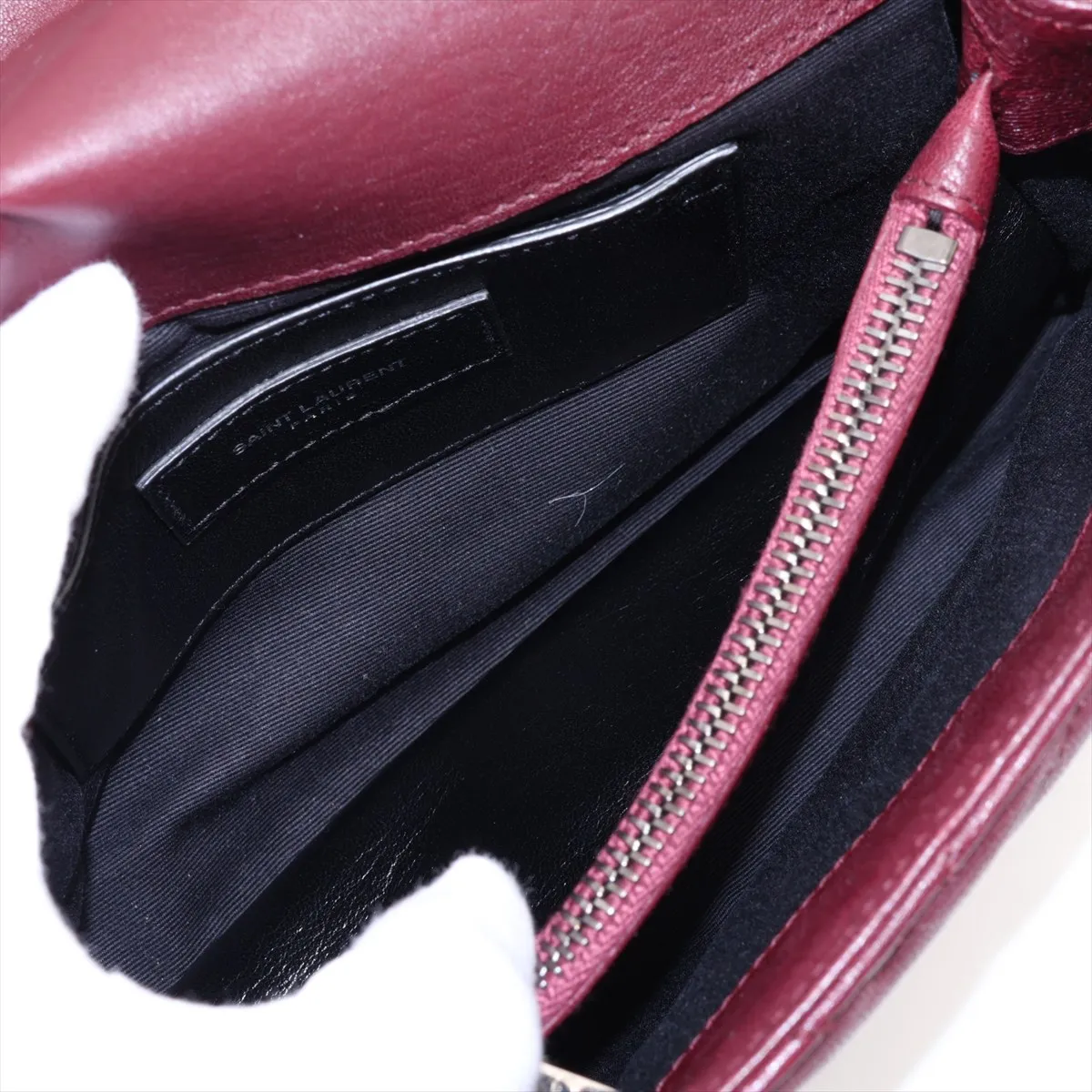 College Leather 2-Way Handbag, Red, 428056 — view 10