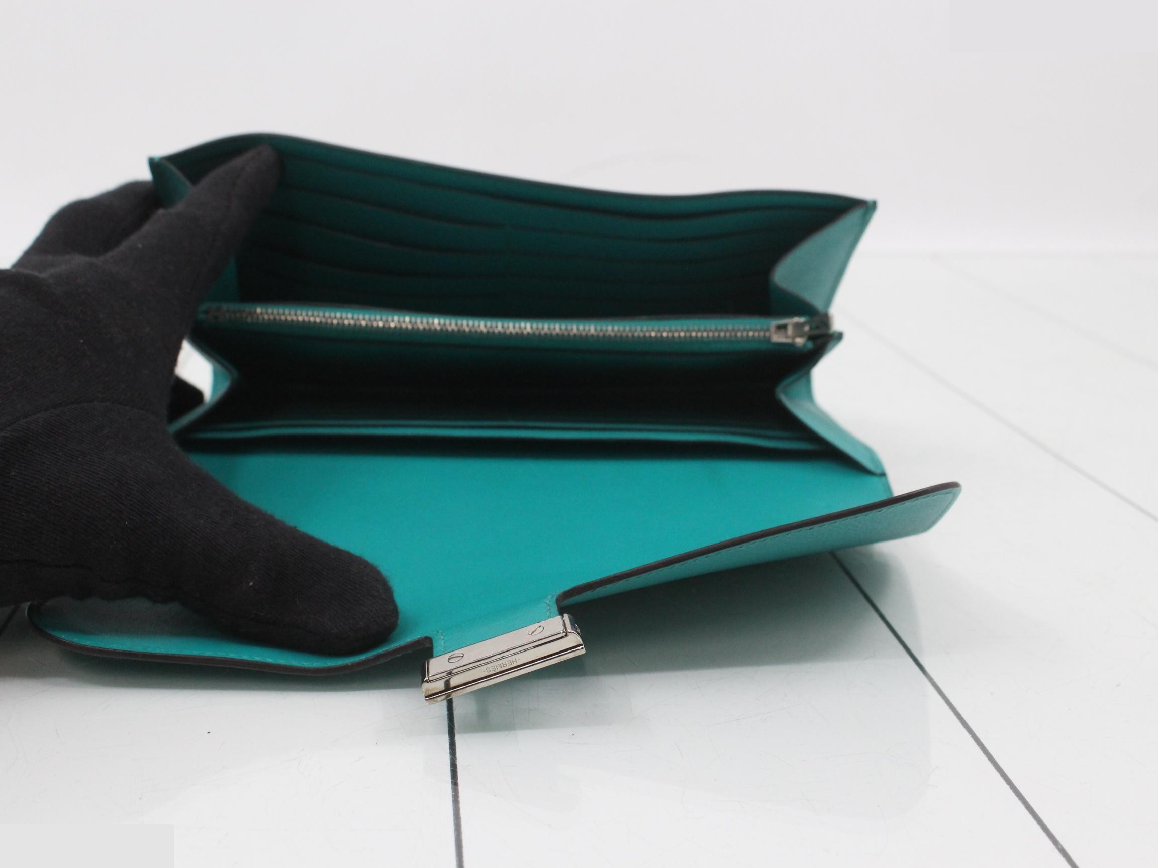 Constance Long Leather Bi-fold Wallet with X Stamp — view 4