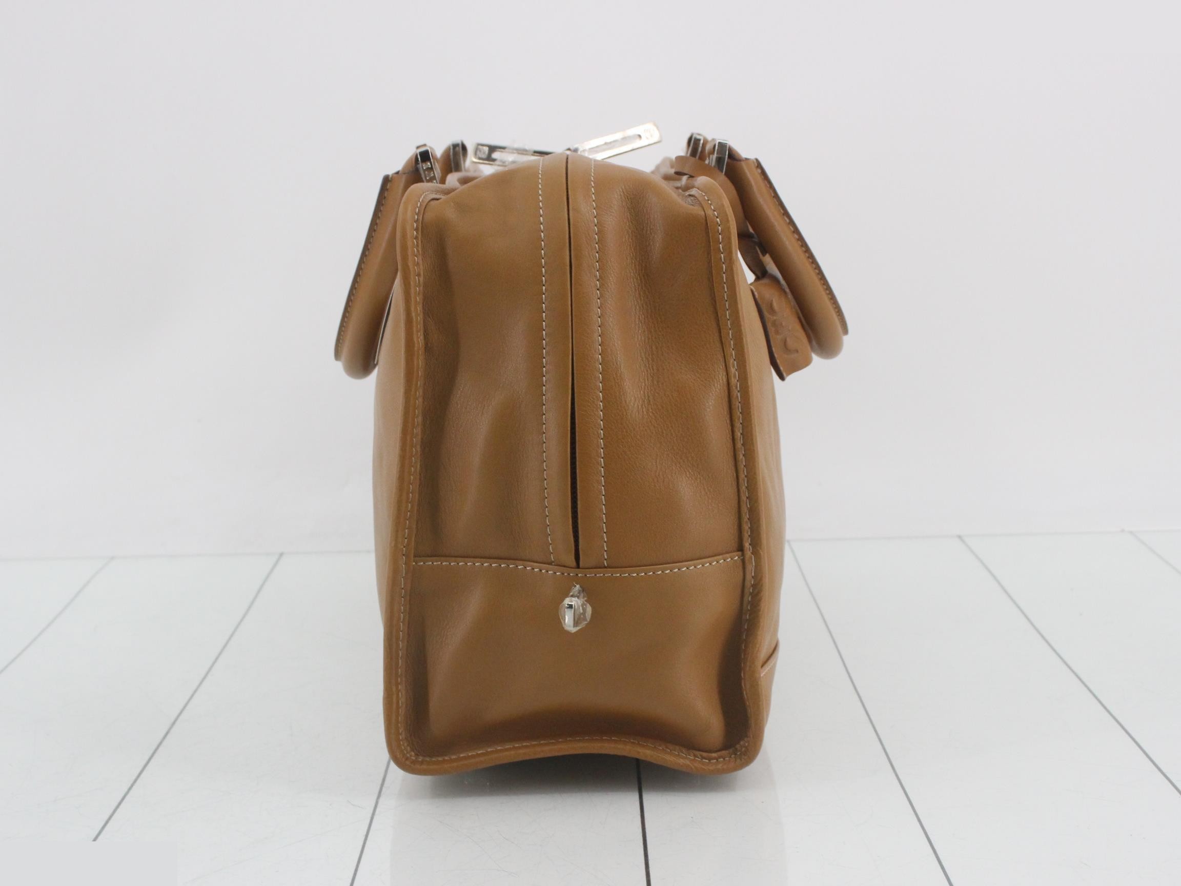 Amazona 36 Anagram Light Brown Leather Handbag 162 — view 4