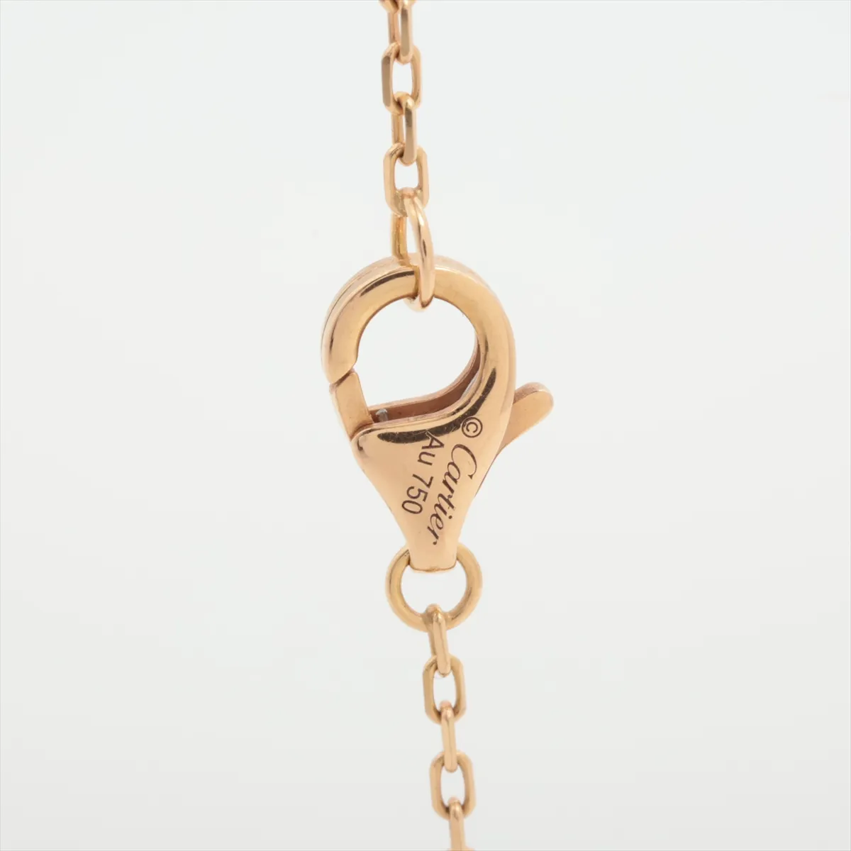 Trinity Pink Sapphire Necklace 750 (YG x PG x WG) 5.2g MBP199 Stone has — view 3