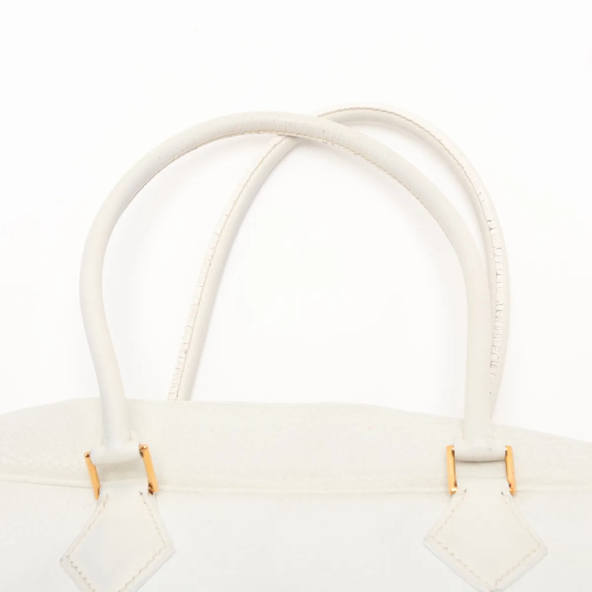 Plume 32 Taurillon Clemence White Leather with Gold Hardware C: 1999 — view 6