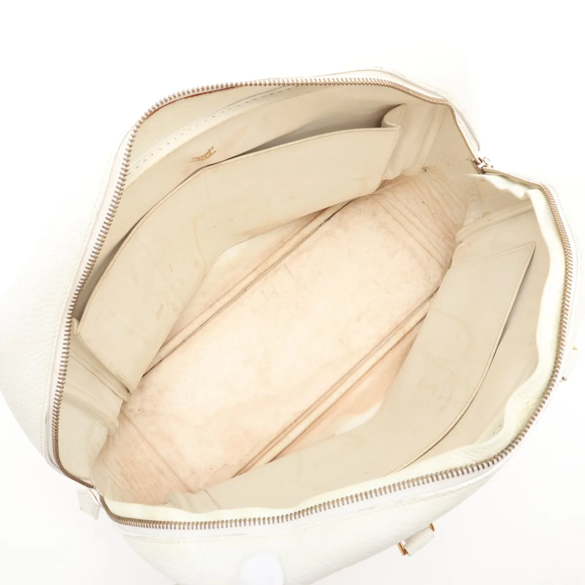 Plume 32 Taurillon Clemence White Leather with Gold Hardware C: 1999 — view 7