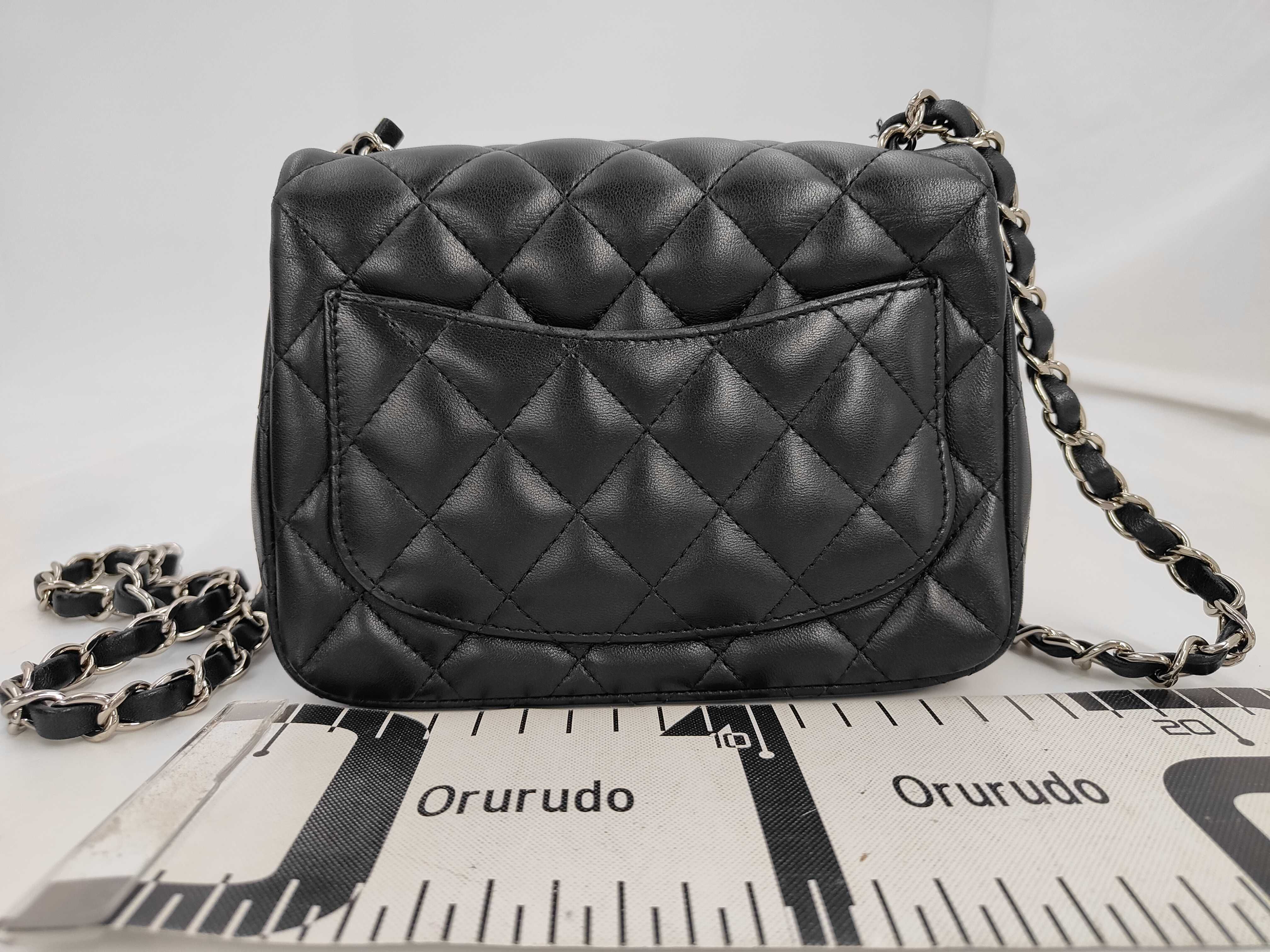 Mini Matelassé 17 Lambskin Black with Silver Hardware, Serial Number 29, Includes Card Seal, Box, Dust Bag, Shoulder Bag — view 2