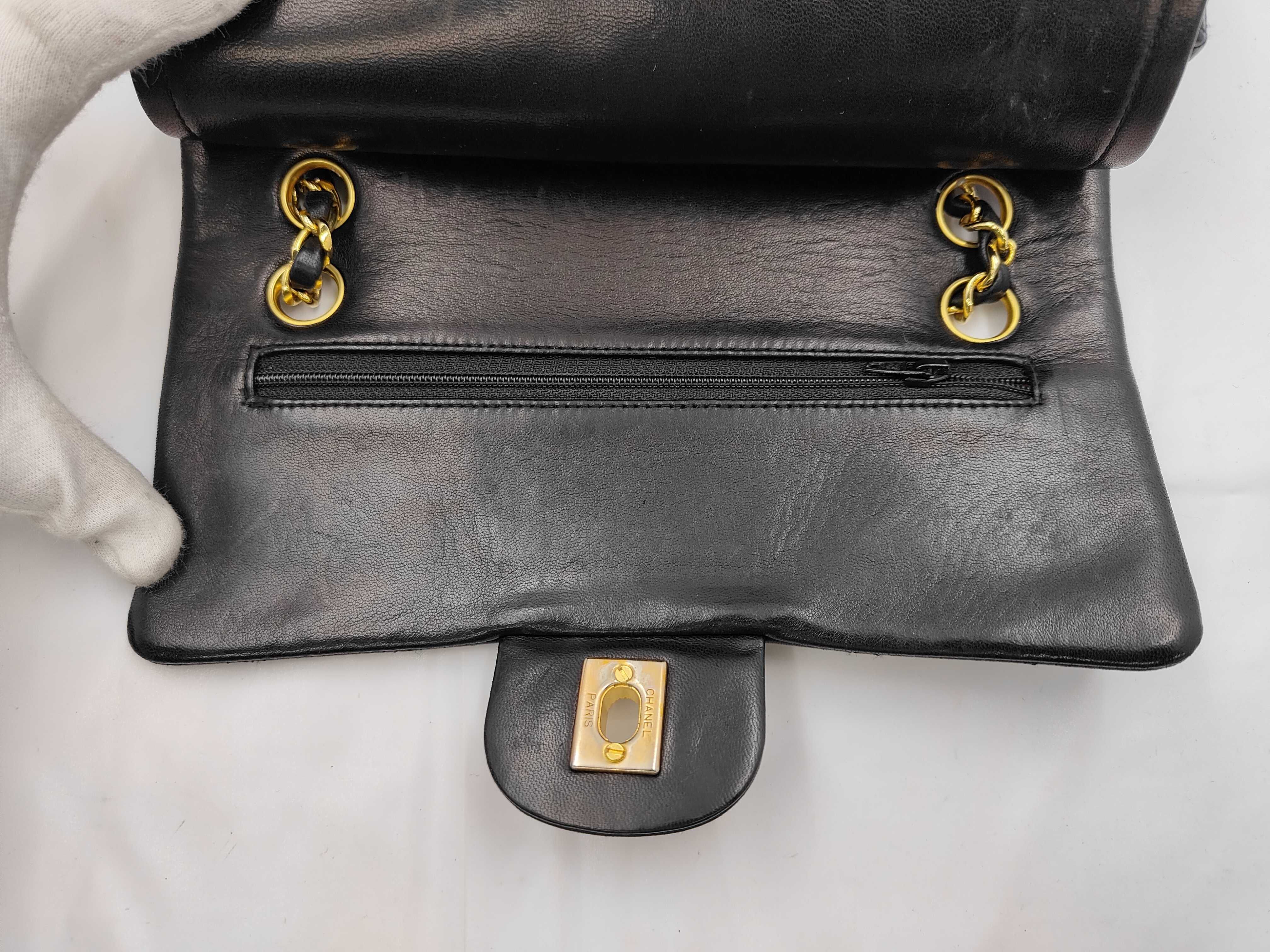 Matelassé Lambskin Double Flap Double Chain Shoulder Bag (Serial Number 0) — view 7