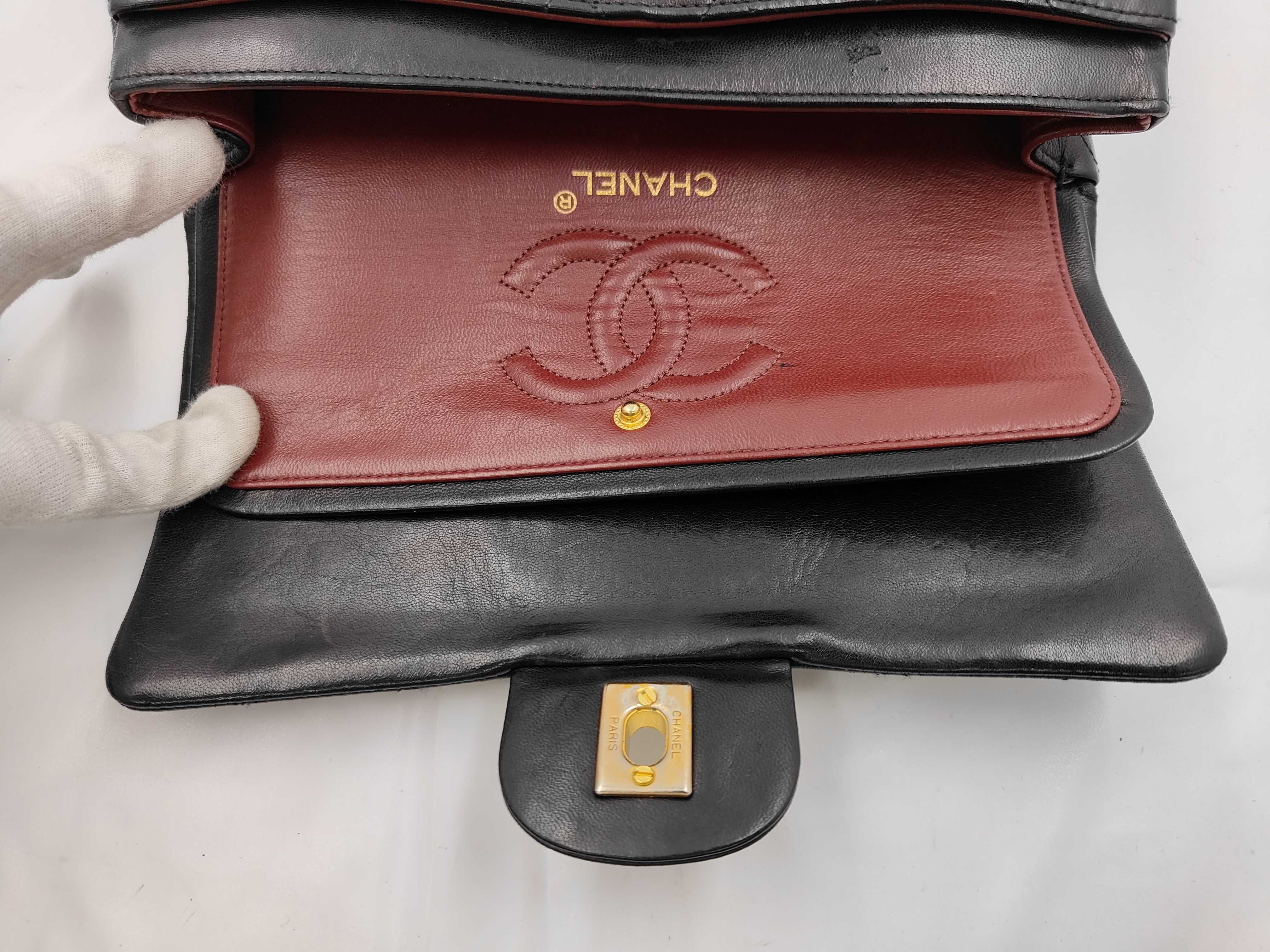 Matelassé Lambskin Double Flap Double Chain Shoulder Bag (Serial Number 0) — view 8