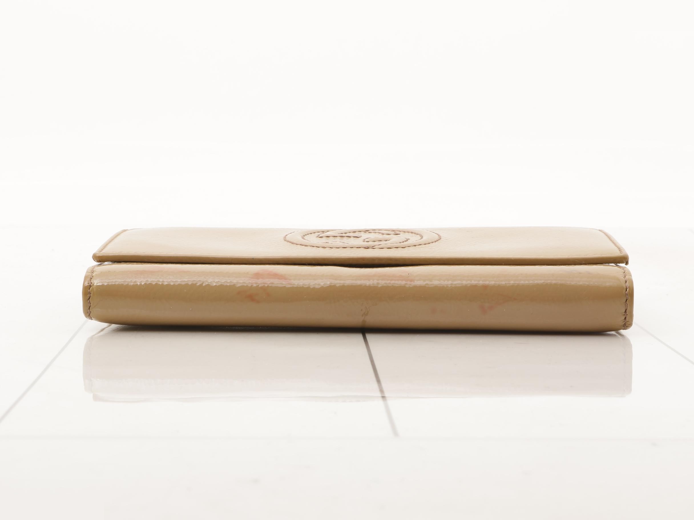 Double G Enamel Long Wallet — view 3