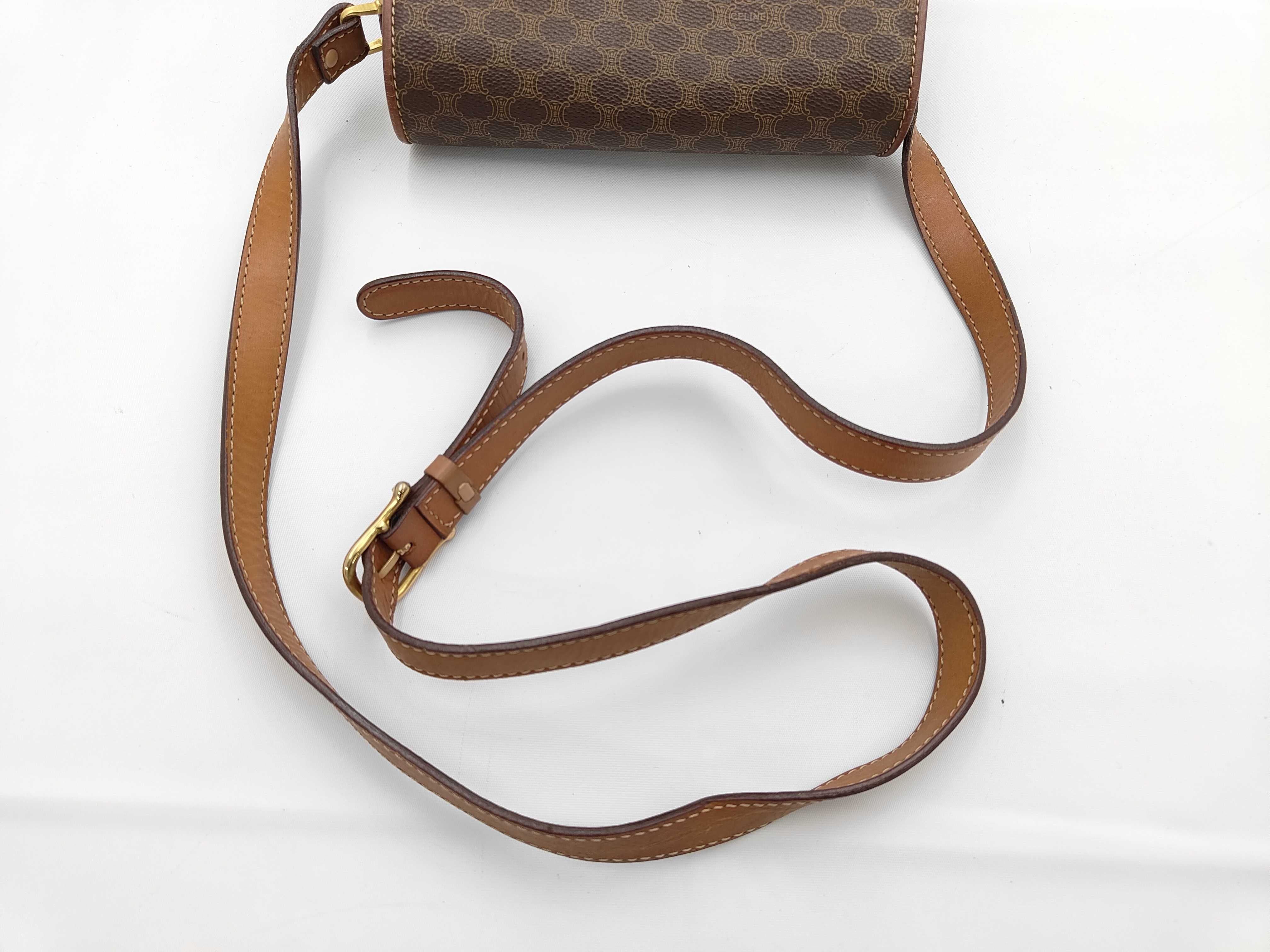 Macadam Shoulder Bag, Leather, Brown Shoulder Bag — view 3