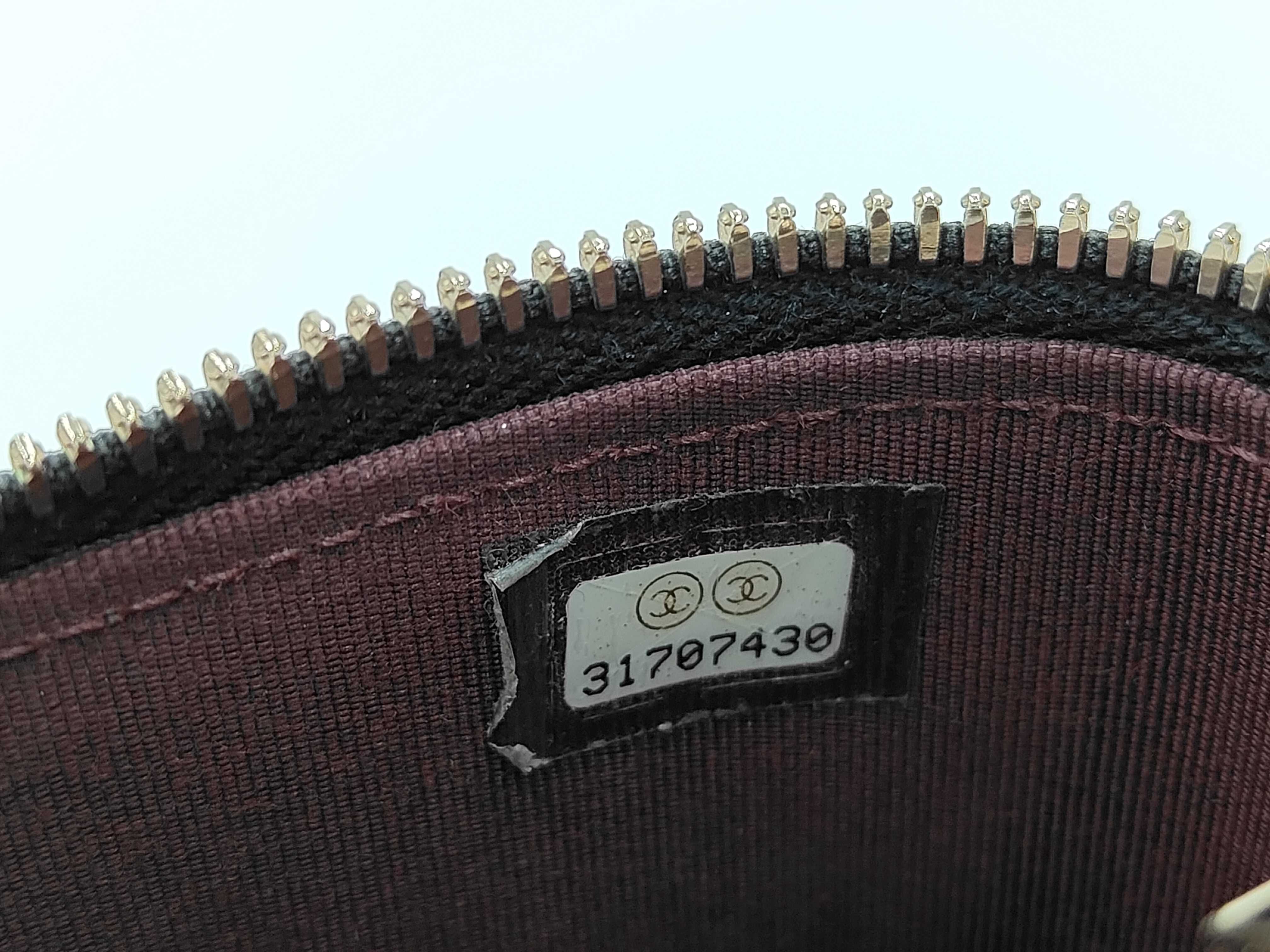 Black Caviar Leather Vanity Bag with GP Hardware, AP2084 (Serial Number ), Chain — view 12