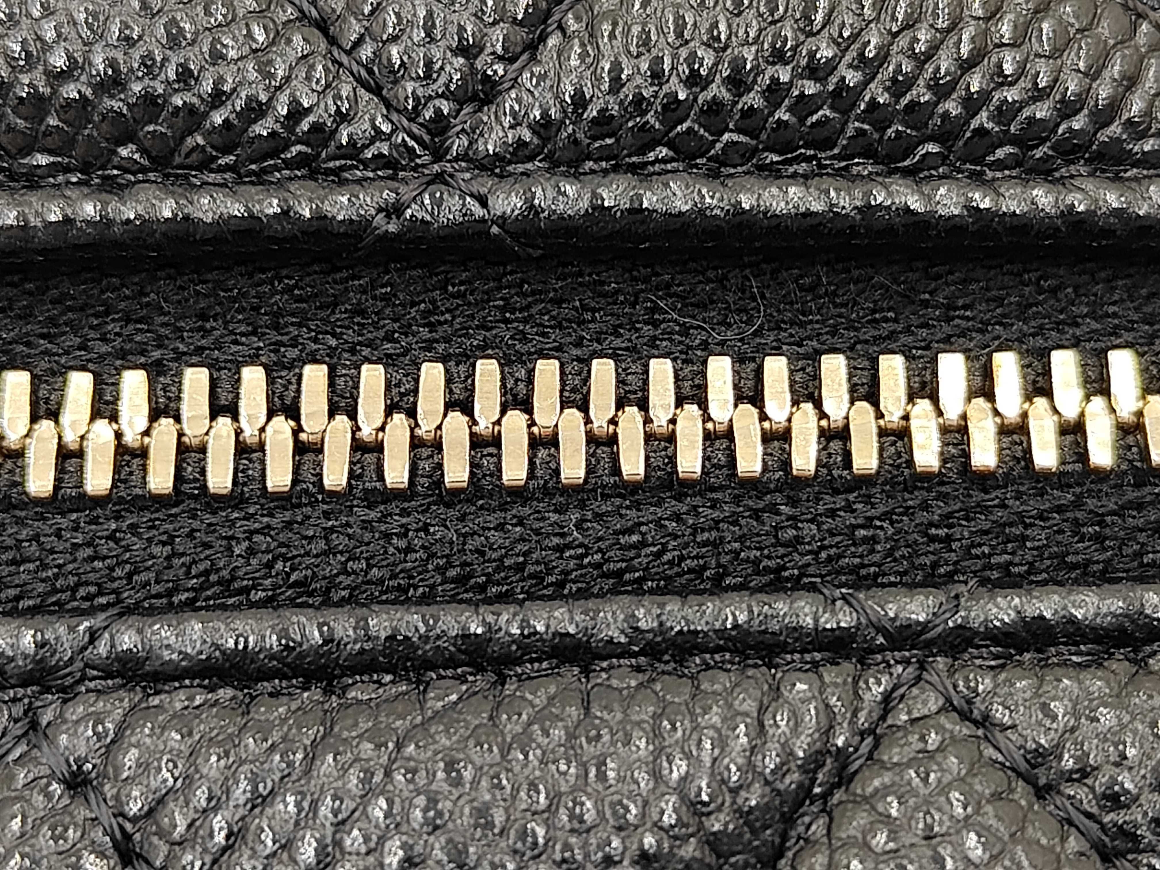 Black Caviar Leather Vanity Bag with GP Hardware, AP2084 (Serial Number ), Chain — view 6