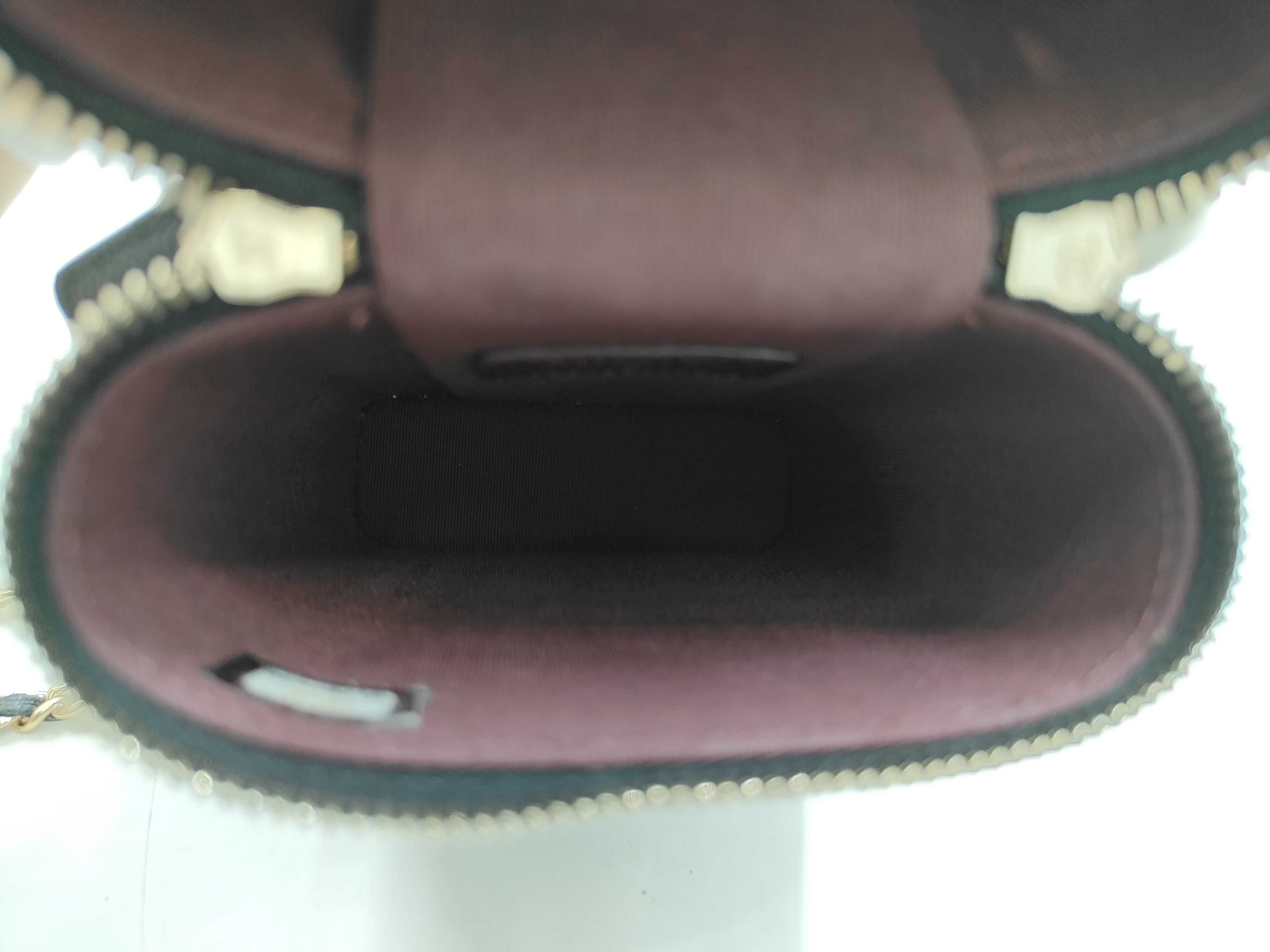 Black Caviar Leather Vanity Bag with GP Hardware, AP2084 (Serial Number ), Chain — view 10
