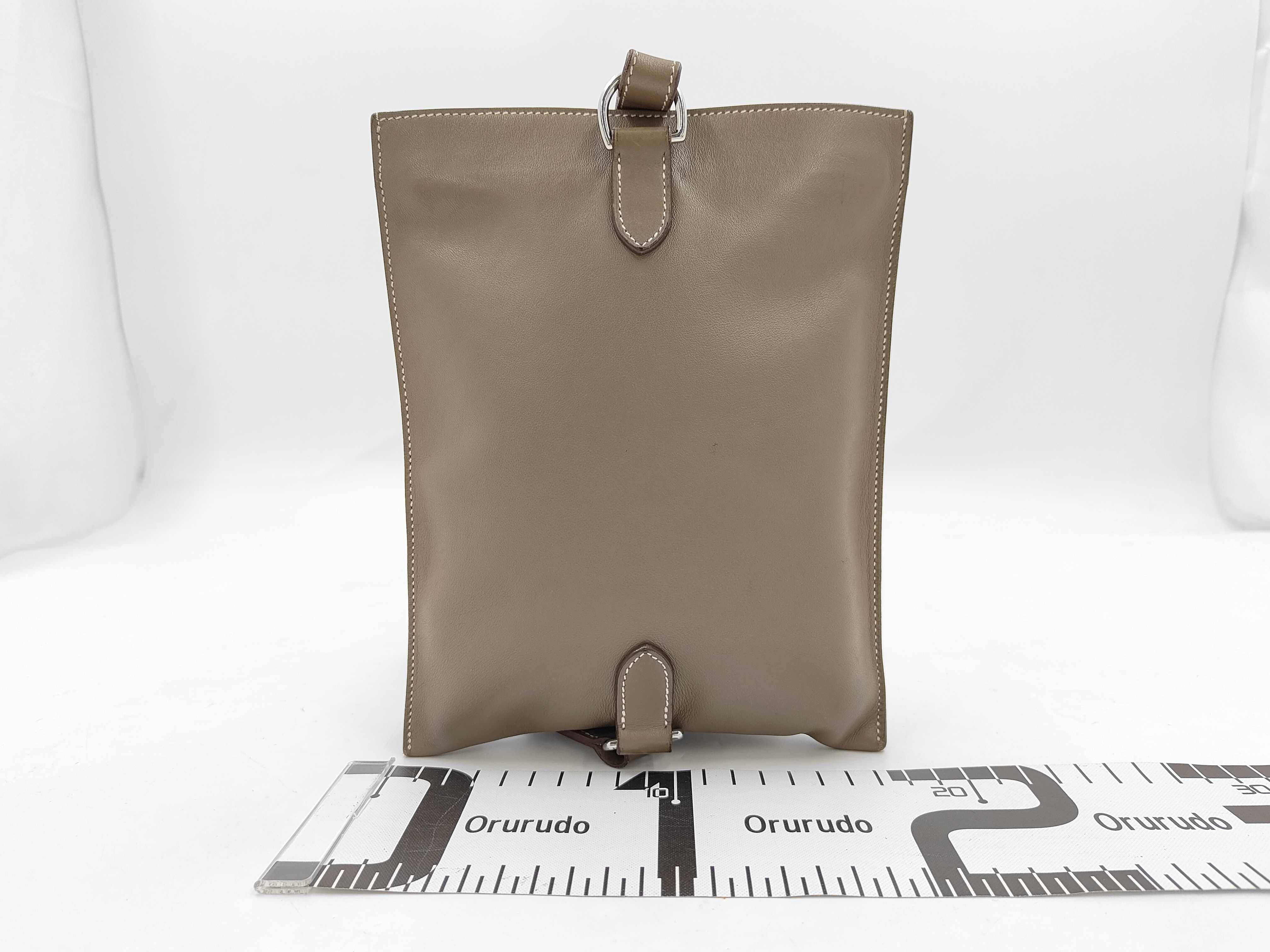 Possam Plus Leather Etoupe Silver Hardware B Stamp Shoulder Bag — view 2