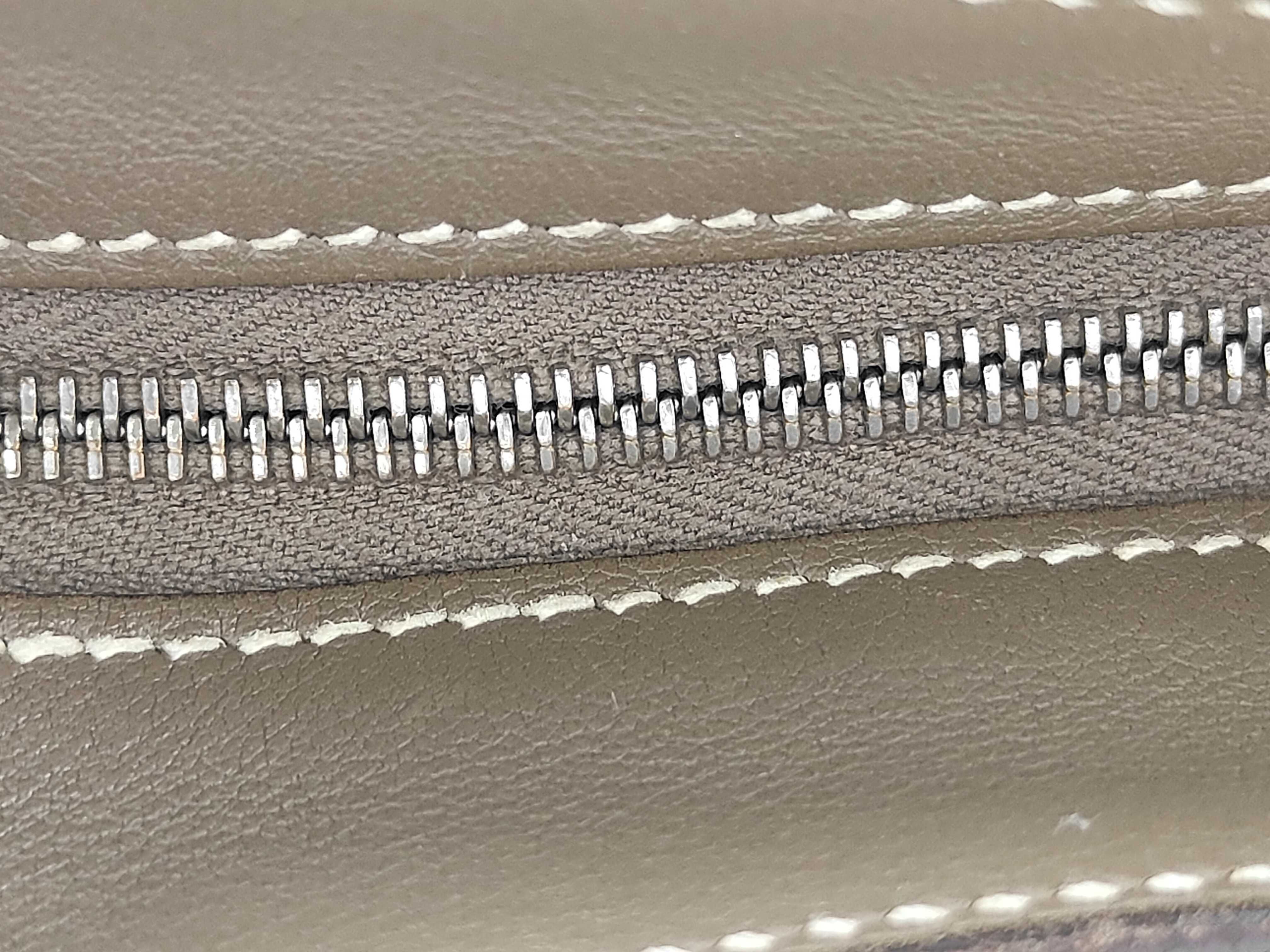 Possam Plus Leather Etoupe Silver Hardware B Stamp Shoulder Bag — view 5