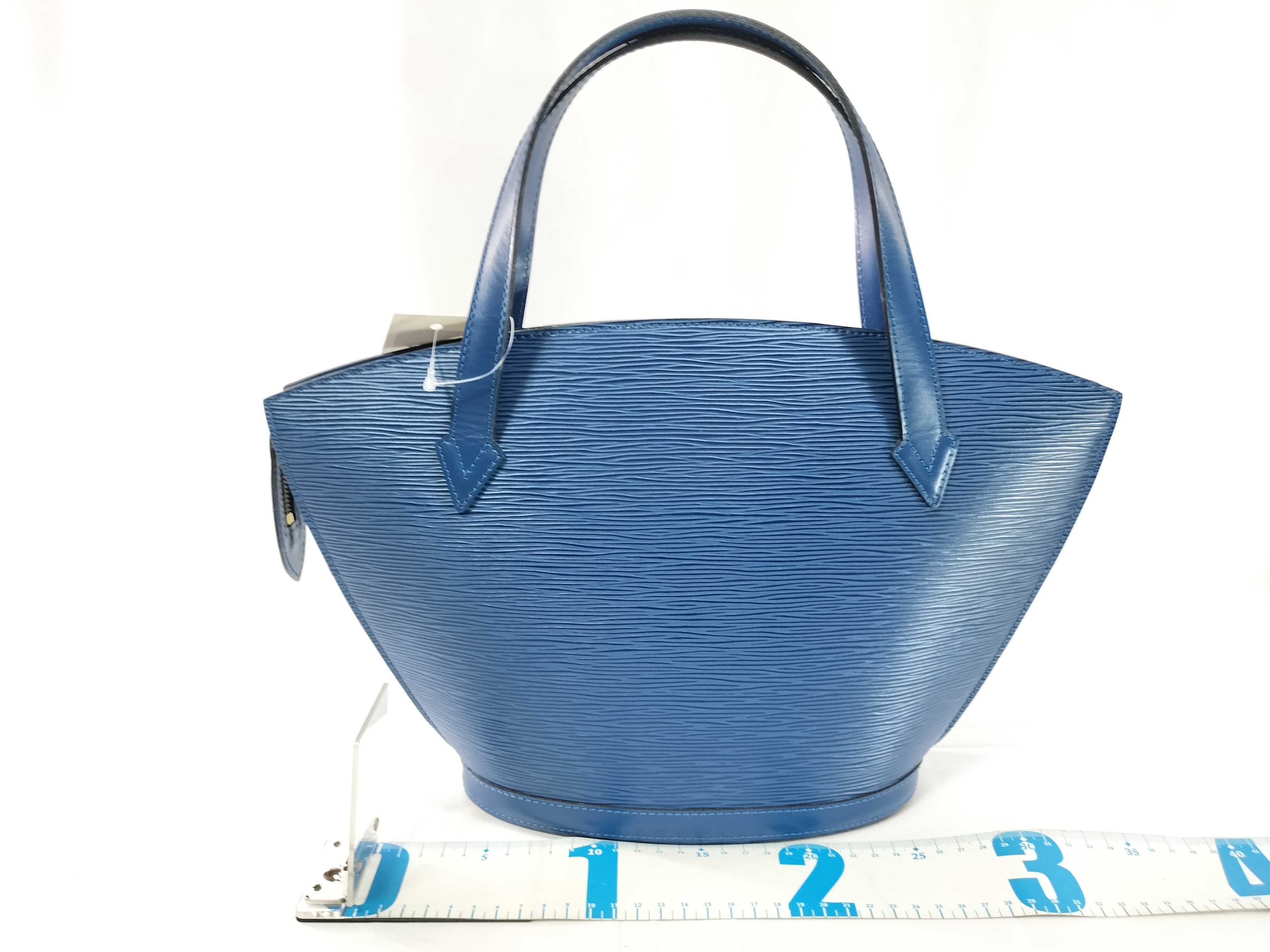 Epi Saint Jacques Blue Tote Bag — view 2