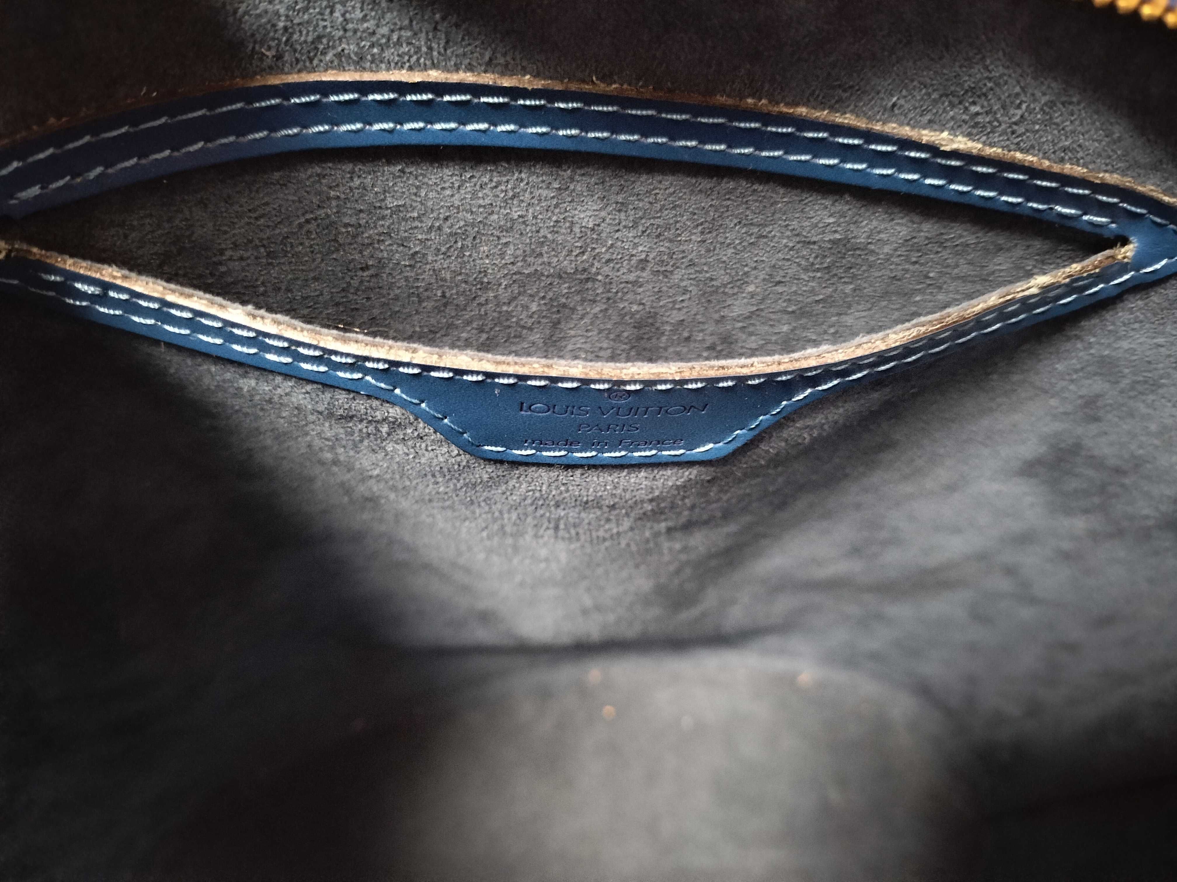 Epi Saint Jacques Blue Tote Bag — view 12